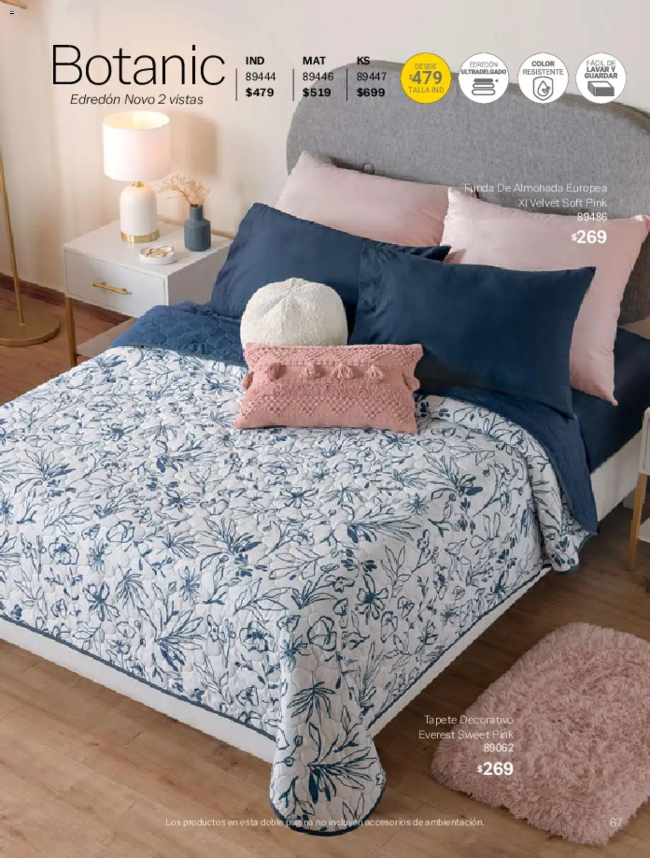 Nuevas ofertas de Vianney válidas en toda la República Mexicana desde el 07.03.2025. ¡Encuentra las mejores ofertas en Vianney catálogo Primavera! | Página: 69 | Productos: Funda, Funda de almohada, Almohada, Tapete