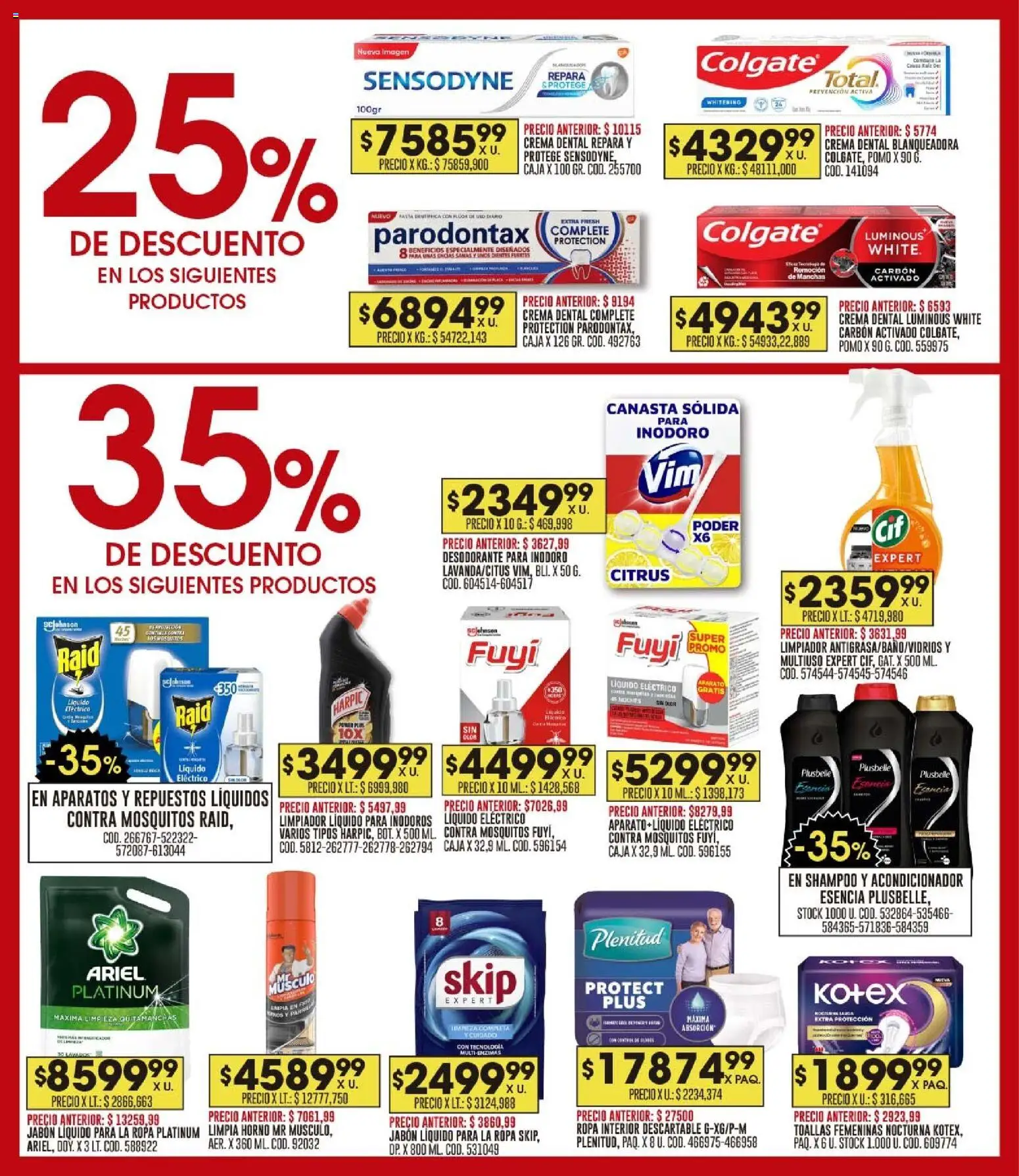 Coto - Ofertas │ válido desde el 12.01.2026 | Página: 17 | Productos: Toallas, Shampoo, Jabón, Canasta