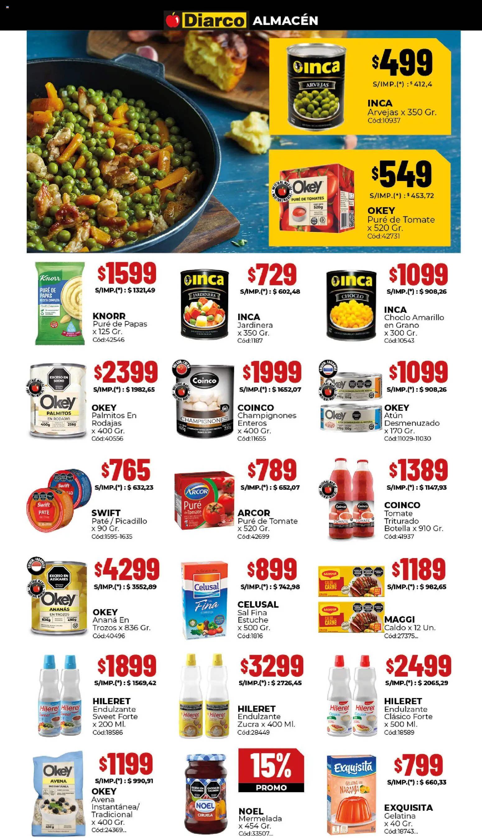 Diarco - Ofertas │ válido desde el 29.12.2025 | Página: 3 | Productos: Avena, Paté, Estuche, Picadillo