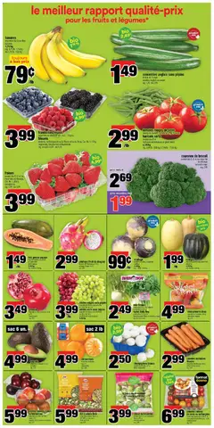 Preview of Super C weekly flyer / circulaire from shop Super C valid from 09.04.2026 | Page: 6 | Products: Strawberries, Salad, Tomatoes, Bananas