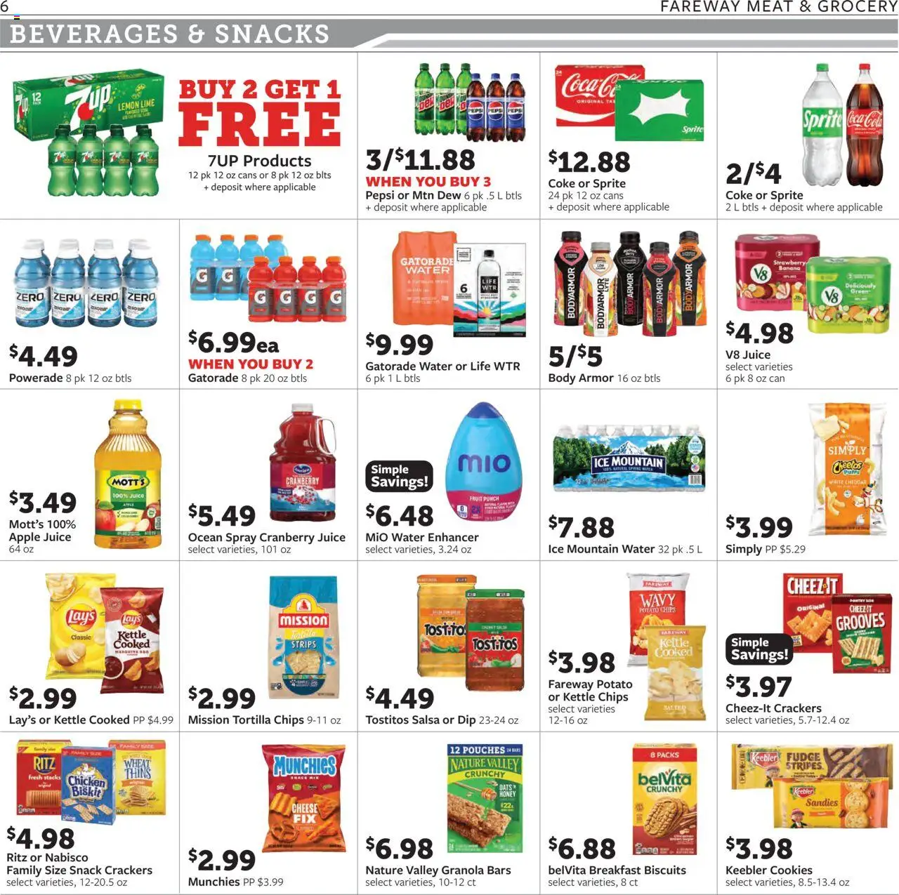 Fareway Weekly Ad - valid from 29.09.2025 | Page: 6 | Products: Juice, Cookies, Lemon, Kettle