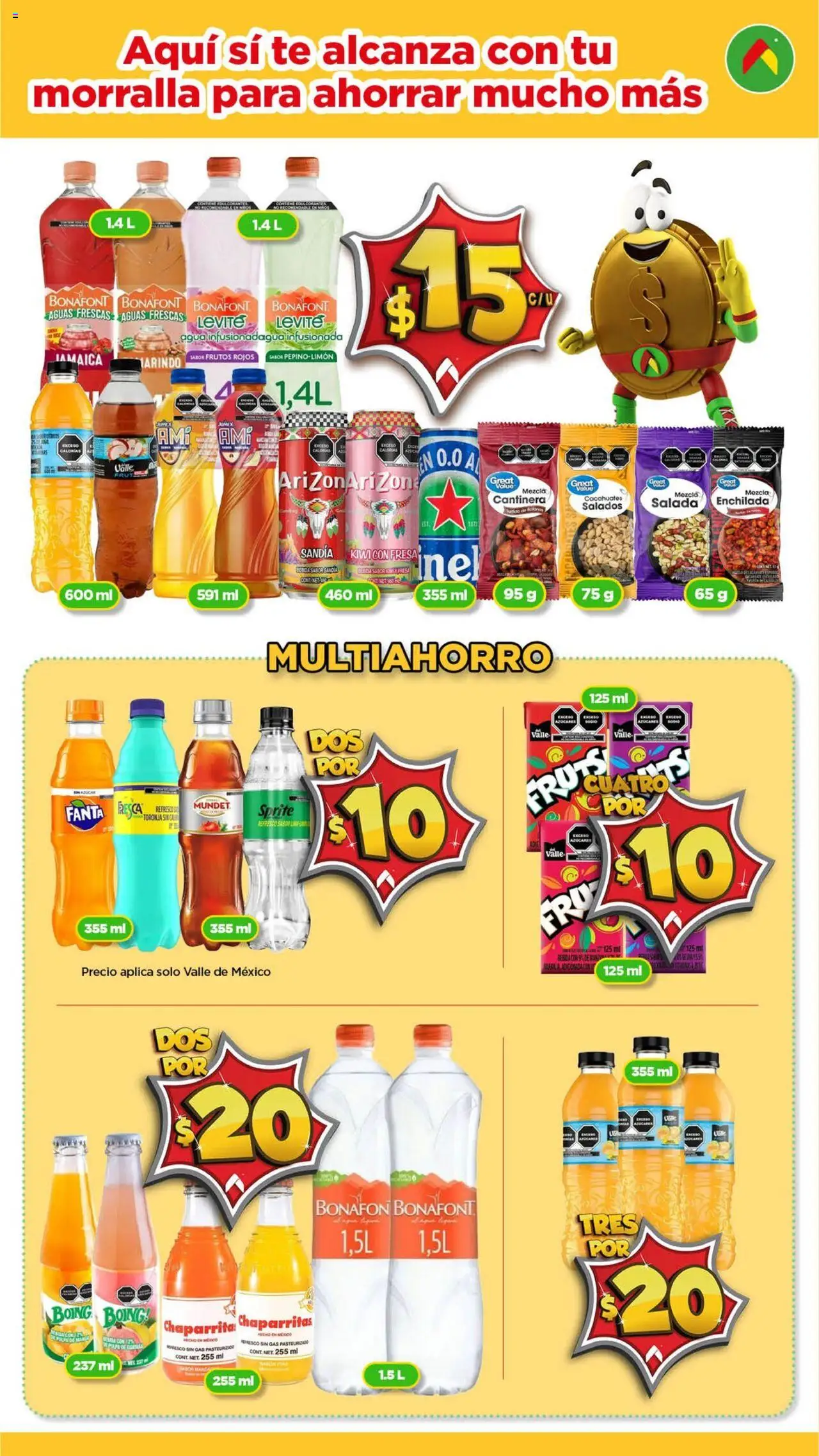 Nuevas ofertas de Bodega Aurrerá válidas en toda la República Mexicana desde el 14.08.2025. ¡Encuentra las mejores ofertas en Bodega Aurrerá - Folleto Morralla! | Página: 8 | Productos: Fresa, Sandía, Agua, Kiwi