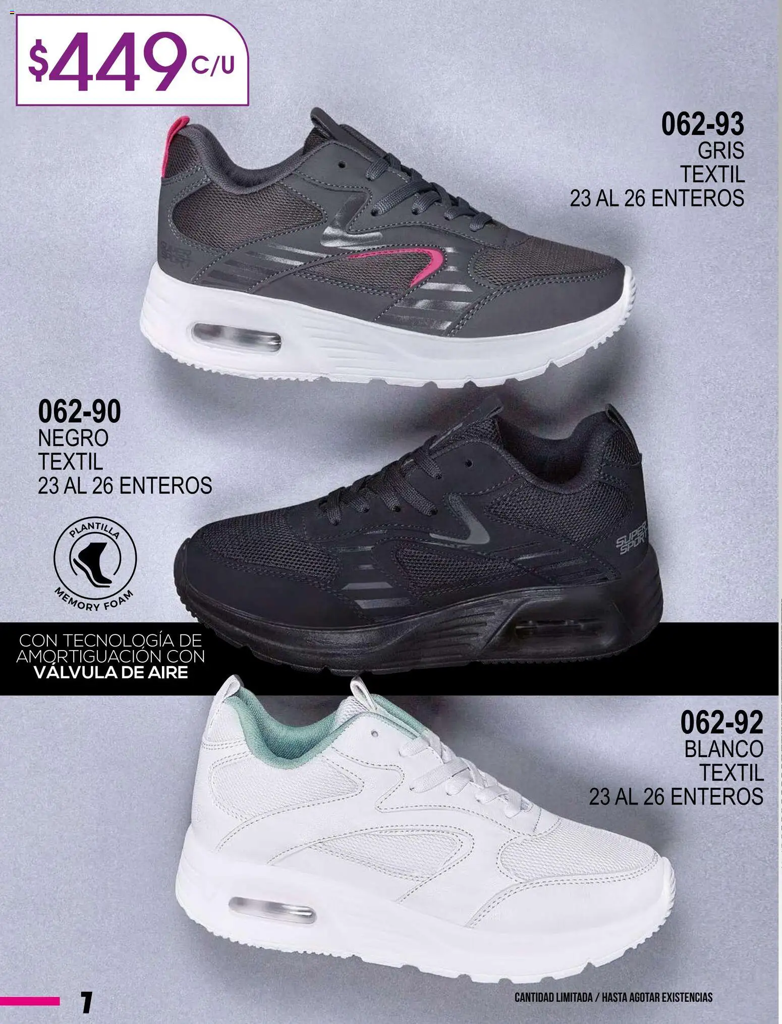 Nuevas ofertas de Cklass válidas en toda la República Mexicana desde el 08.01.2026. ¡Encuentra las mejores ofertas en Cklass catálogo Especial Supersport Dama! | Página: 8 | Productos: Válvula