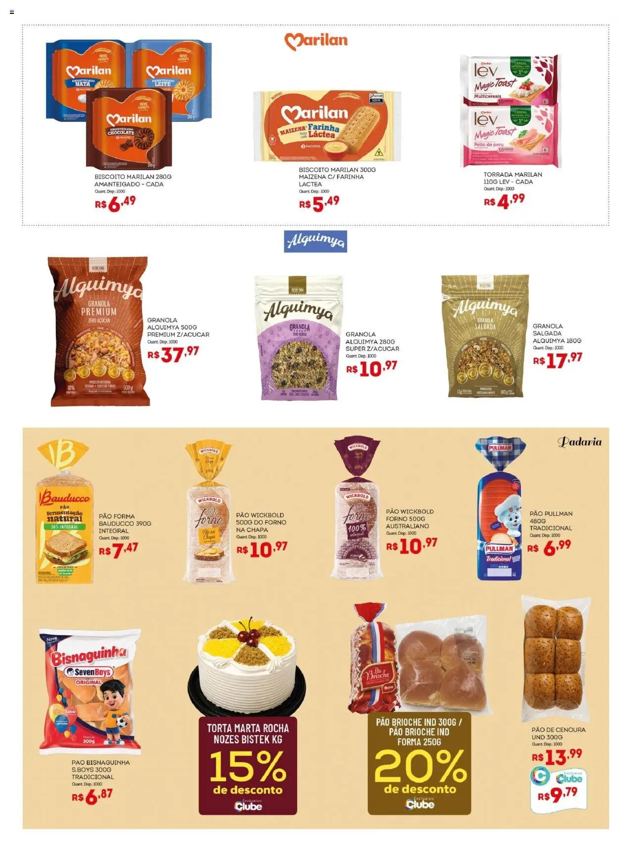 Bistek Supermercados Folheto - válido de 08.10.2025 | Página: 5 | Produtos: Pão, Chocolate, Cenoura, Açúcar