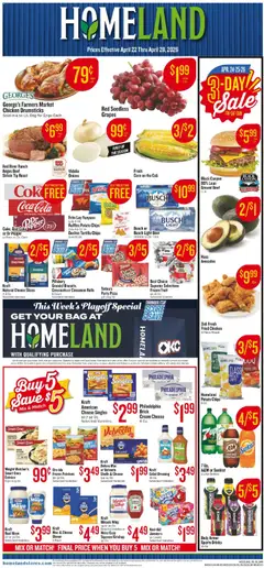 Preview of Homeland weekly ads valid from 22.04.2026