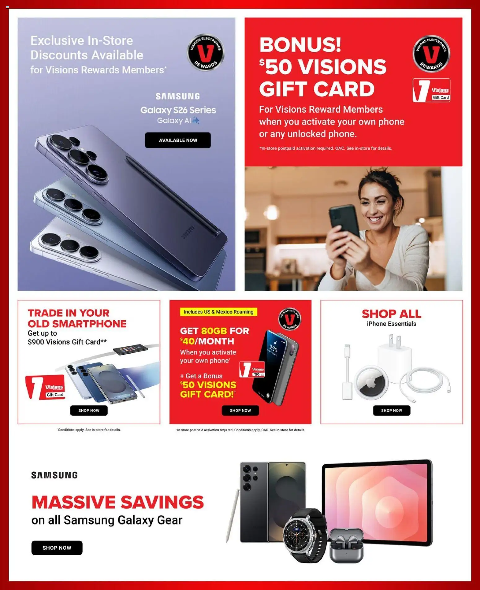 Visions flyer valid from 03.04.2026 | Page: 4 | Products: Phone, Smartphone