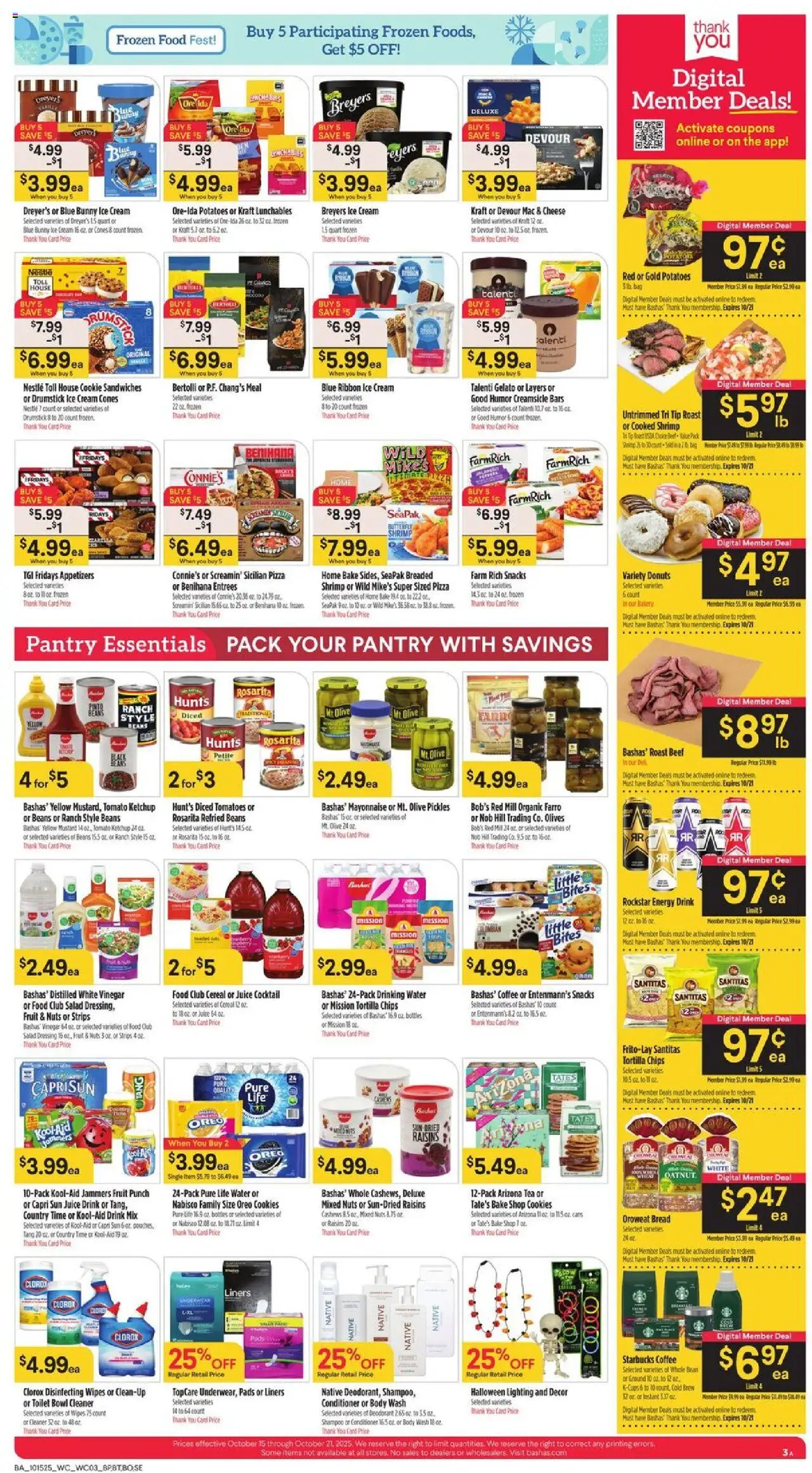 Basha's Weekly Ad - valid from 15.10.2025 | Page: 3 | Products: Conditioner, Beef, Ketchup, Mayonnaise