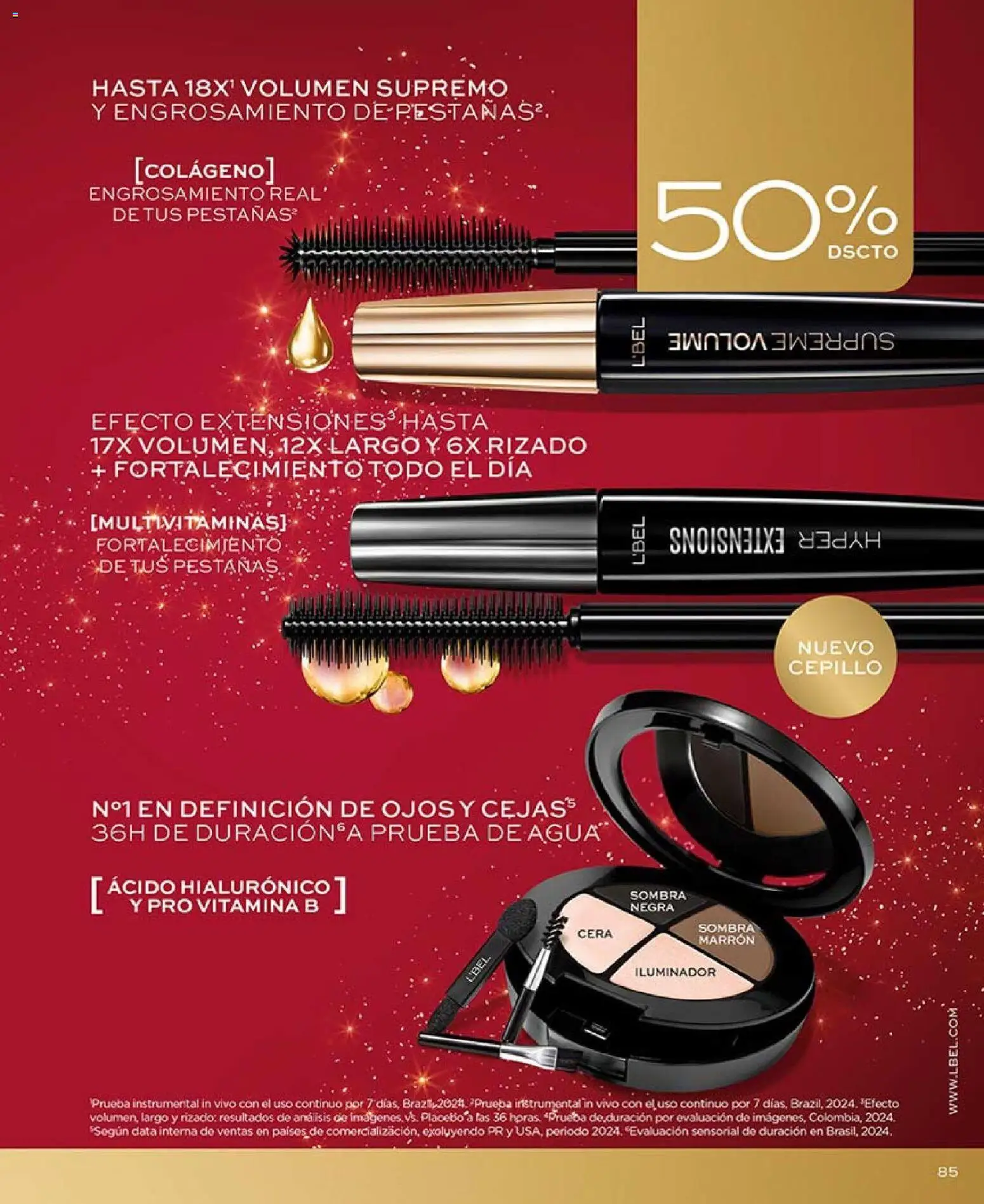 L'Bel revista - valida desde el 03.11.2025 | Página: 85 | Productos: Iluminador, Cera, Cepillo, Sombra