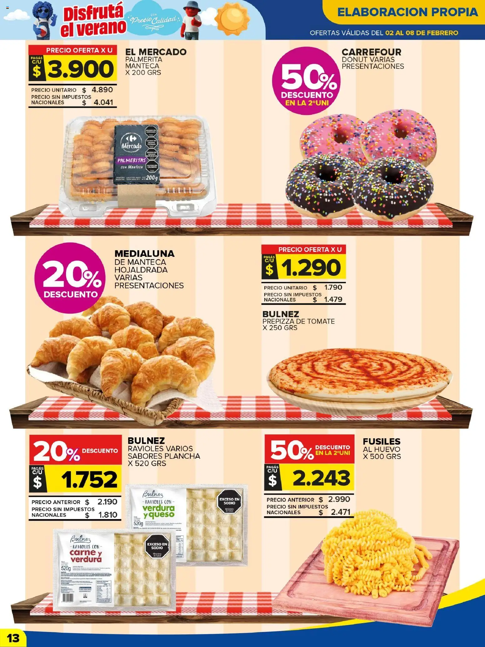 Carrefour Maxi catálogo │ válido desde el 02.02.2026 | Página: 13 | Productos: Tomate, Manteca, Queso, Ravioles