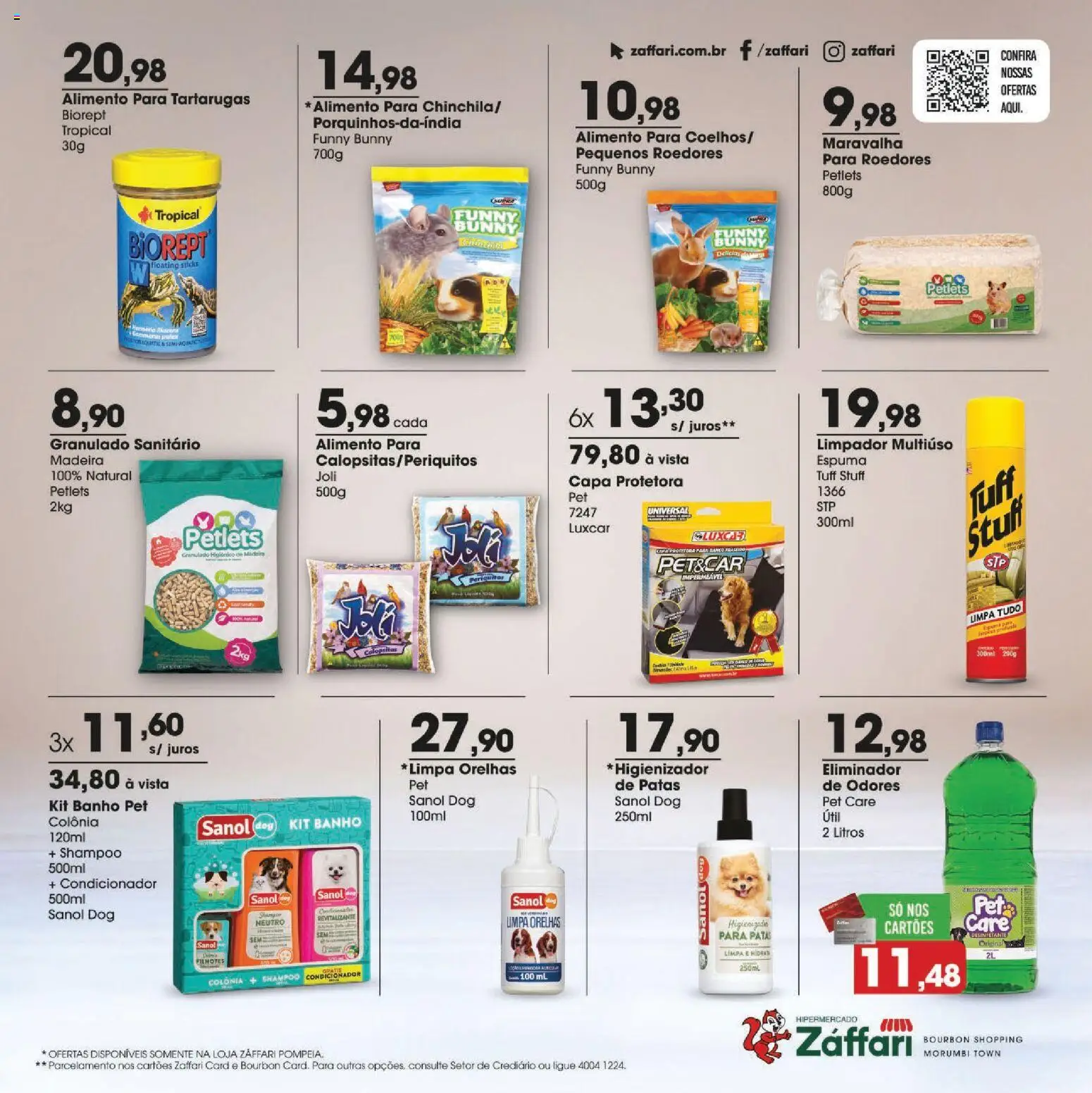 Zaffari Folheto - válido de 23.04.2026 | Página: 8 | Produtos: Shampoo, Condicionador, Limpador multiuso, Granulado