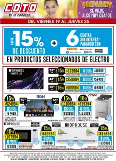 Vista previa Coto - Electro Motivo válido desde el 19.09.2025