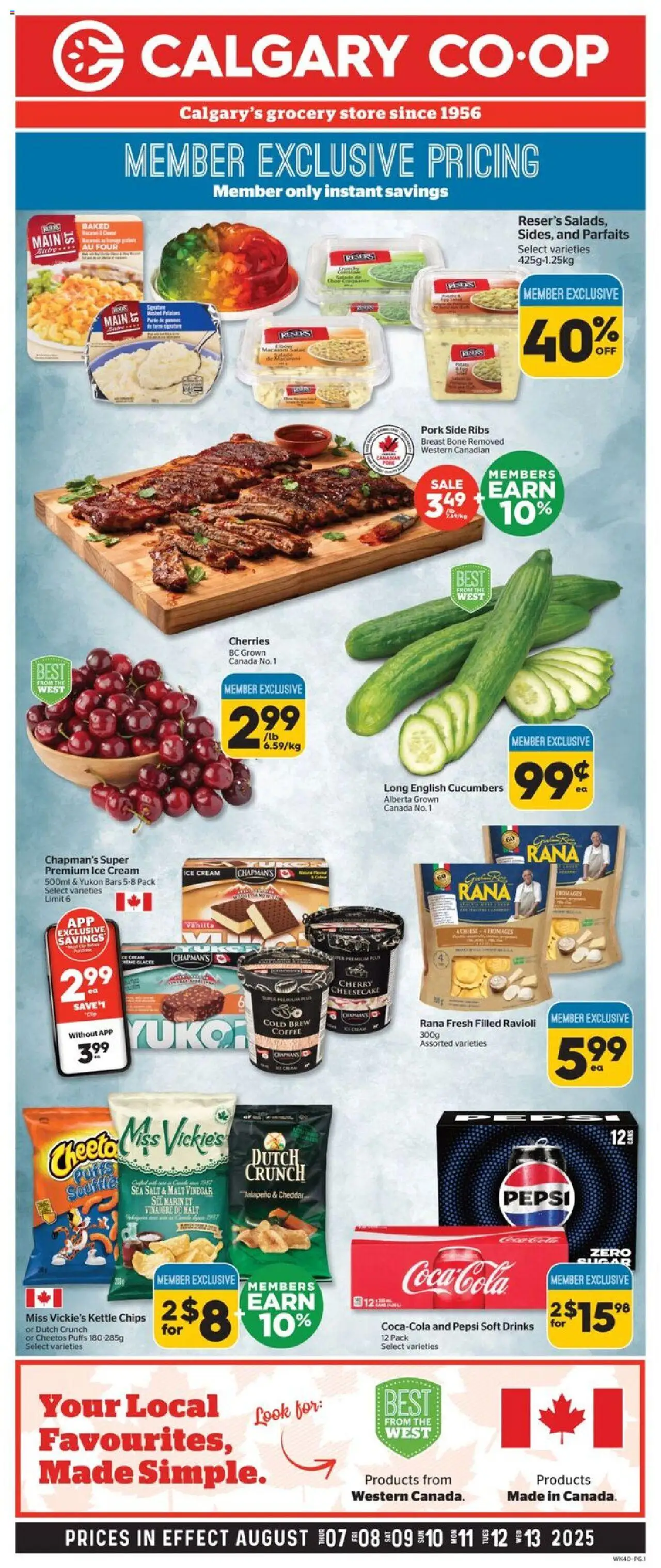 Calgary Co-op flyer valid from 07.08.2025 | Page: 1