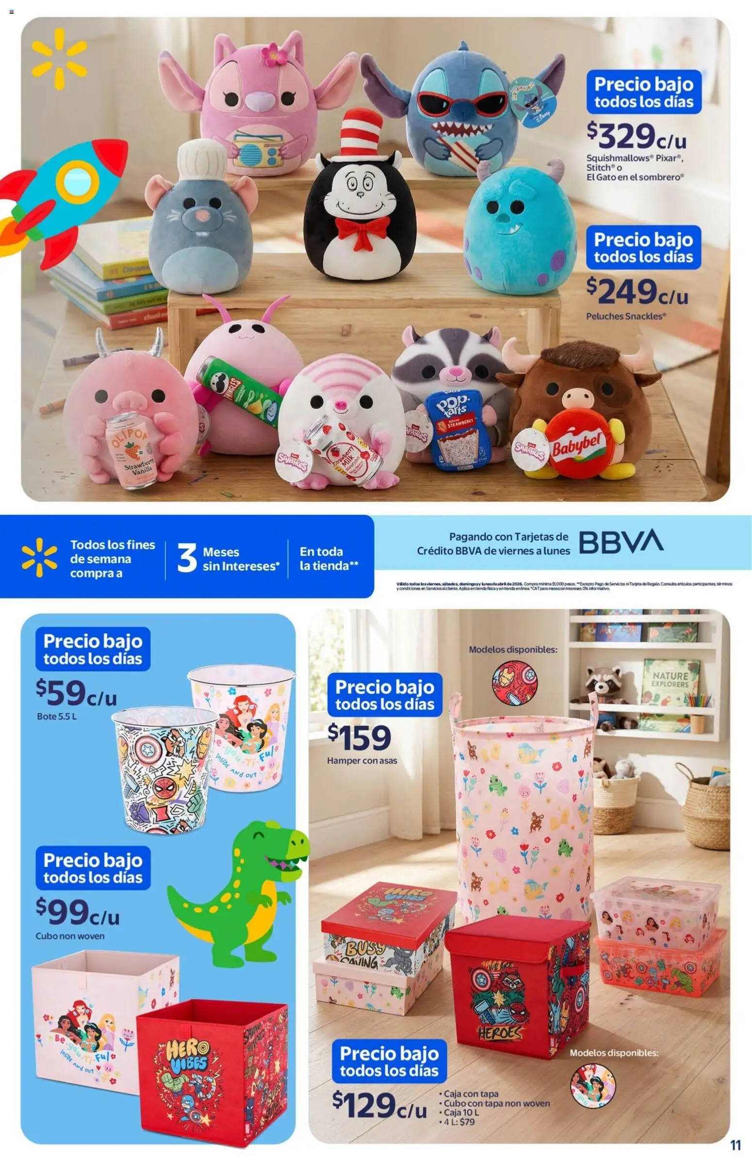 Nuevas ofertas de Walmart válidas en toda la República Mexicana desde el 10.04.2026. ¡Encuentra las mejores ofertas en Walmart folleto Los regalos favoritos de los niños! | Página: 11 | Productos: Caja