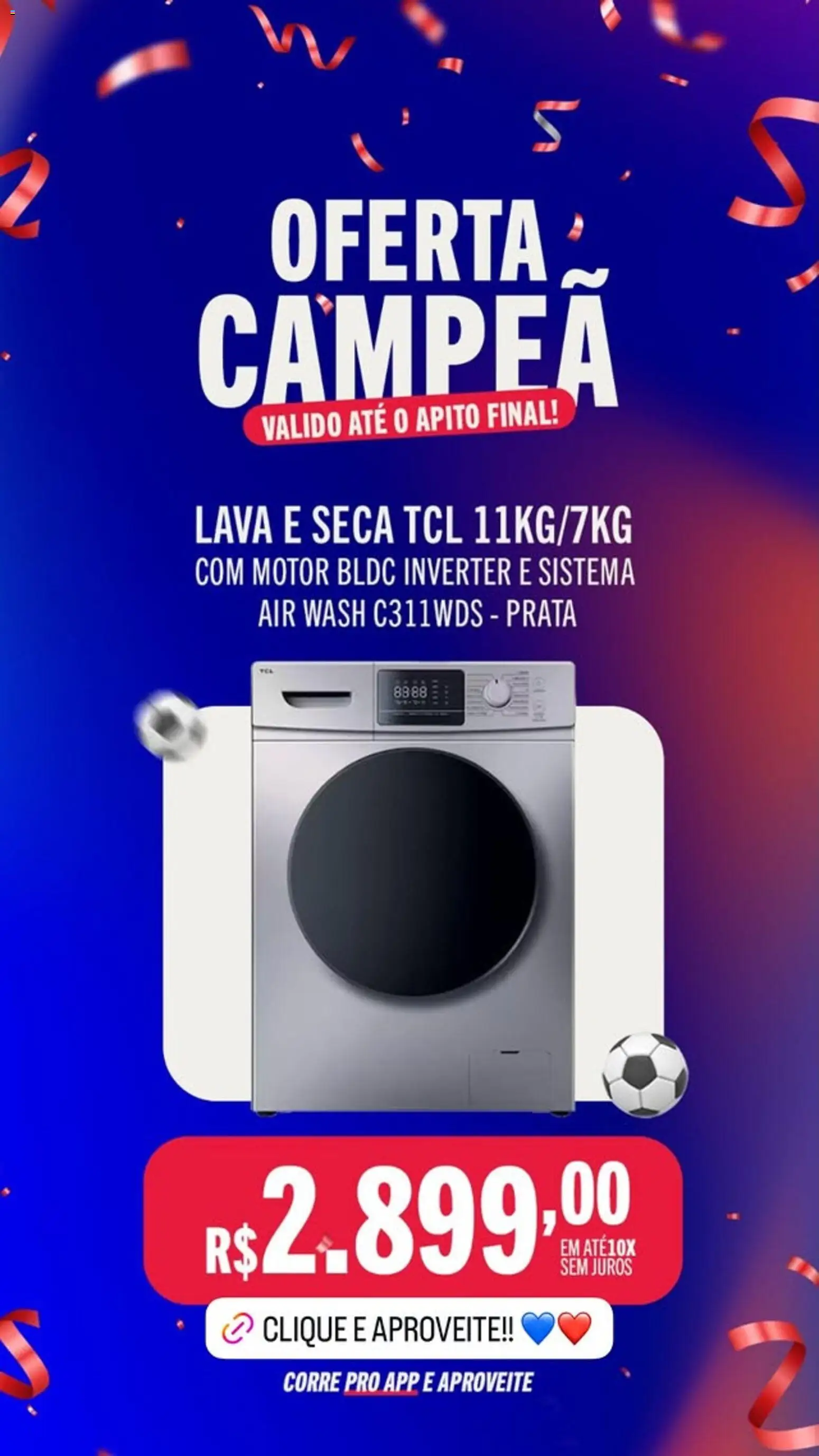 Casas Bahia Folheto - válido de 13.02.2026 | Página: 1 | Produtos: Apito, Lava e seca