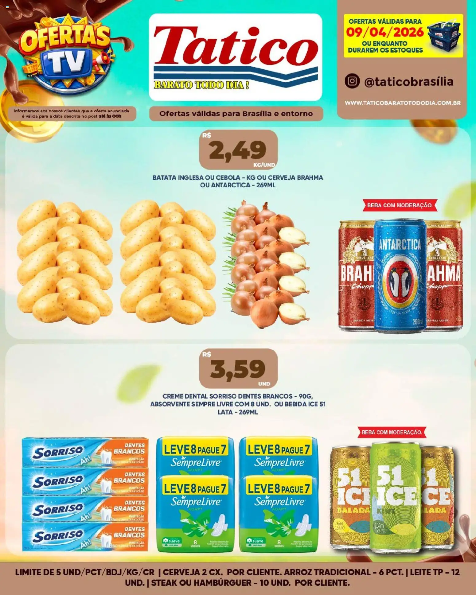 Tatico Folheto - válido de 09.04.2026 | Página: 2 | Produtos: Arroz, Creme, Bebida, Sempre Livre