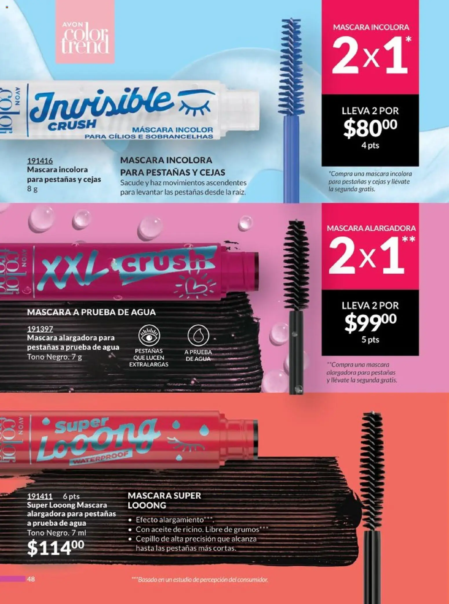 Nuevas ofertas de AVON válidas en toda la República Mexicana desde el 20.12.2025. ¡Encuentra las mejores ofertas en AVON campaña 1 2026! | Página: 53 | Productos: Cepillo, Máscara, Agua, Aceite