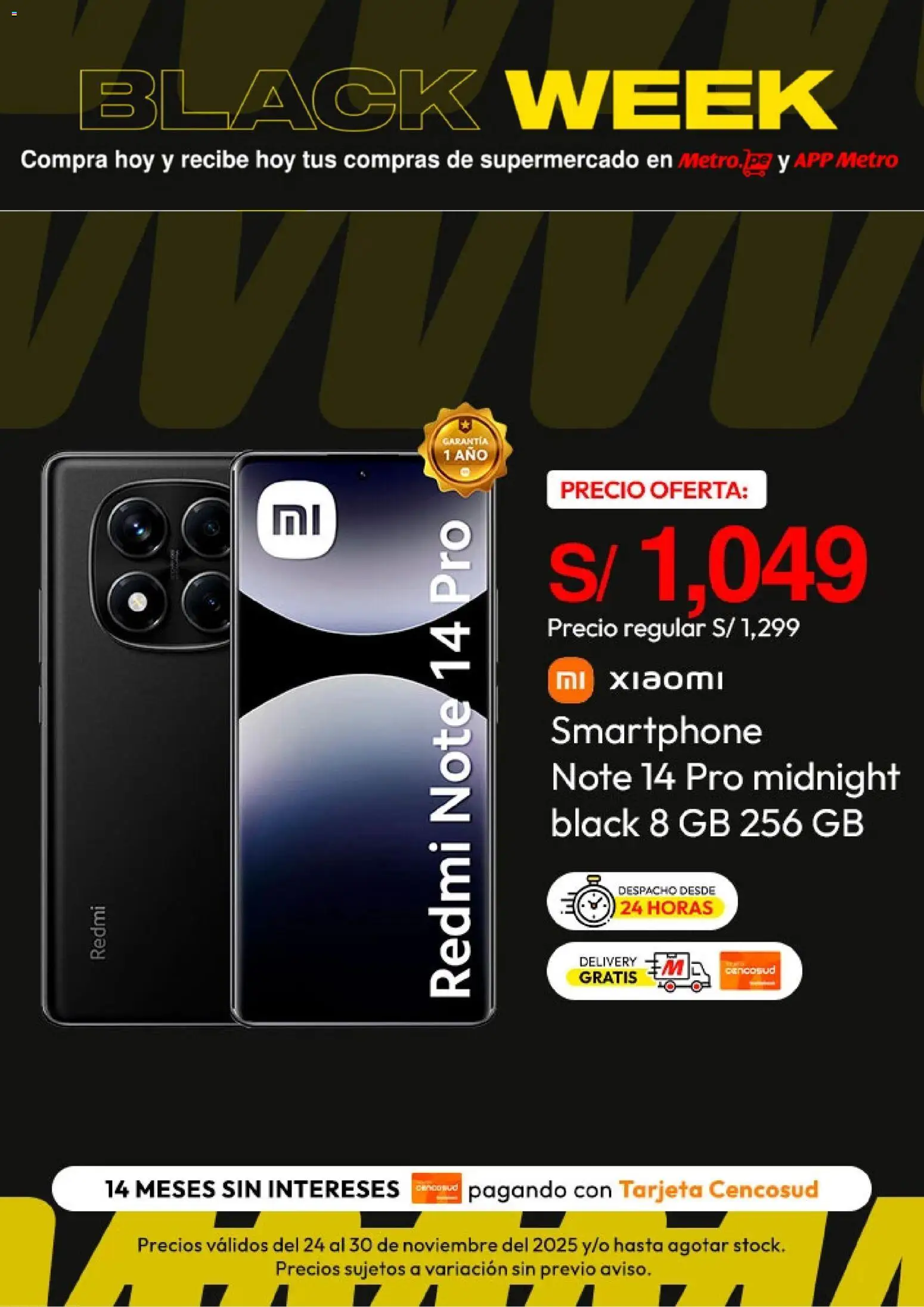 Catálogo Metro válido desde 24.11.2025 | Página: 6 | Productos: Smartphone