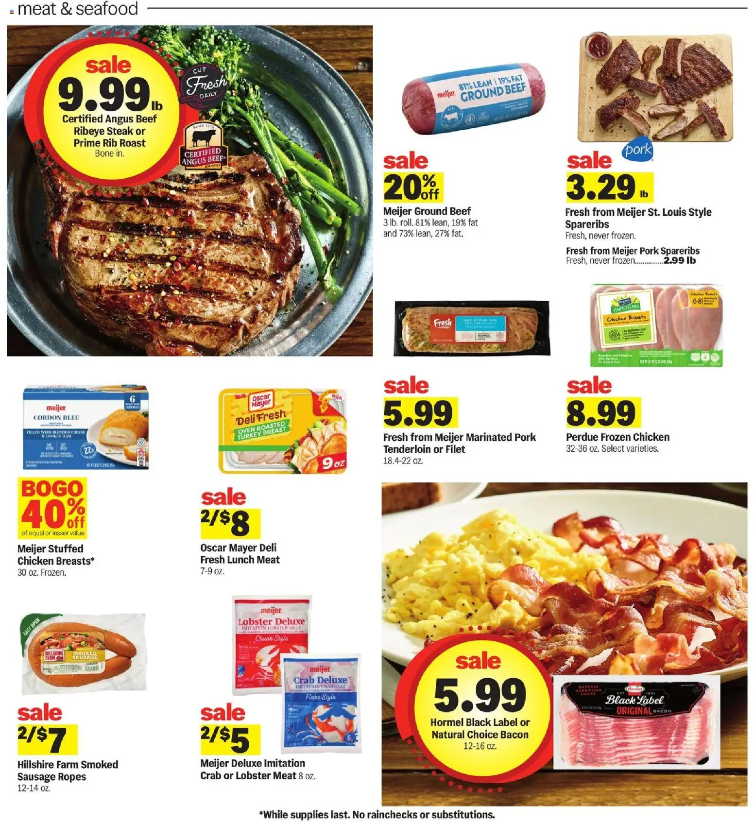 Meijer Weekly Ad - valid from 14.01.2026 | Page: 13 | Products: Cheese, Pork, Sausage, Oven