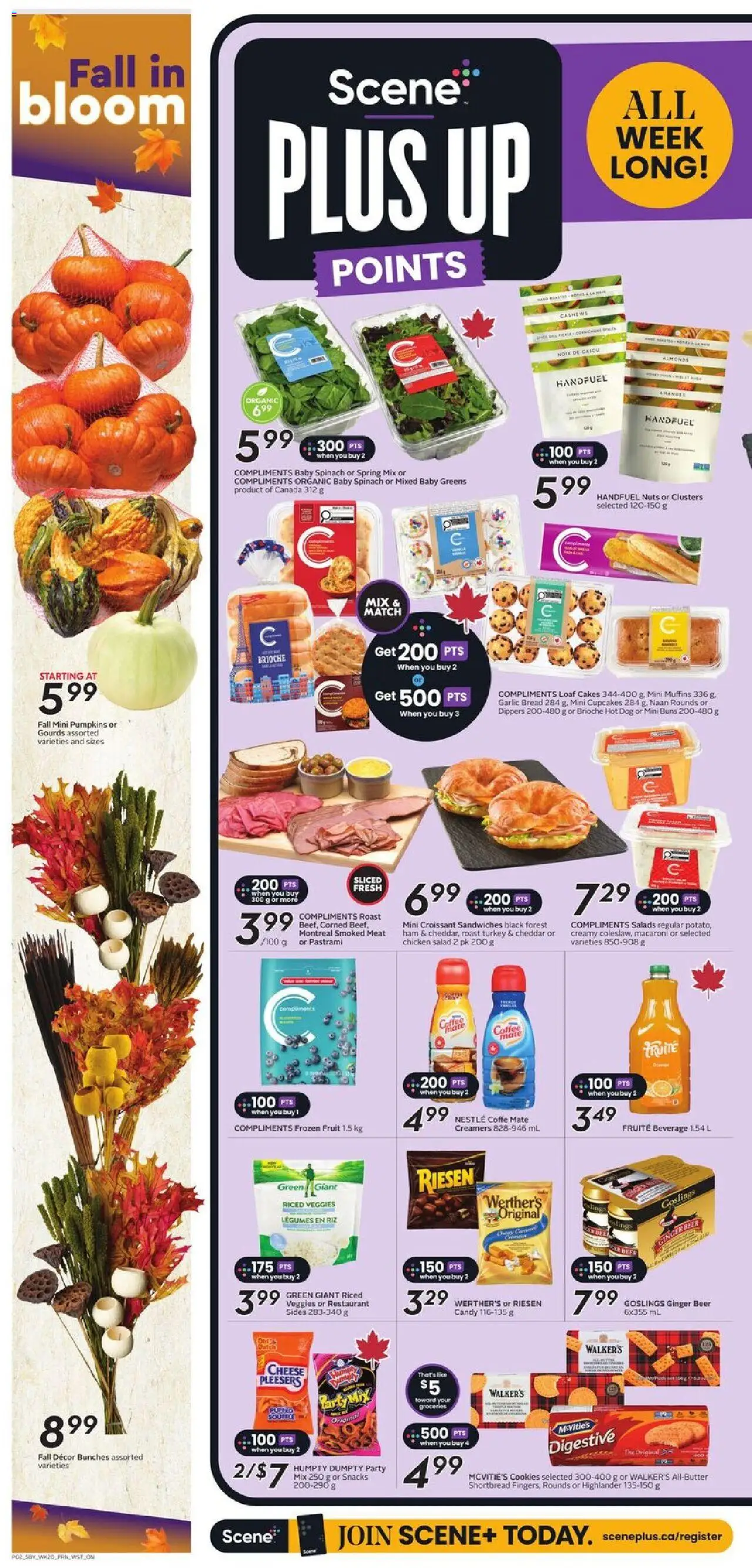 Safeway flyer valid from 11.09.2025 | Page: 5 | Products: Nuts, Salad, Bread, Ham