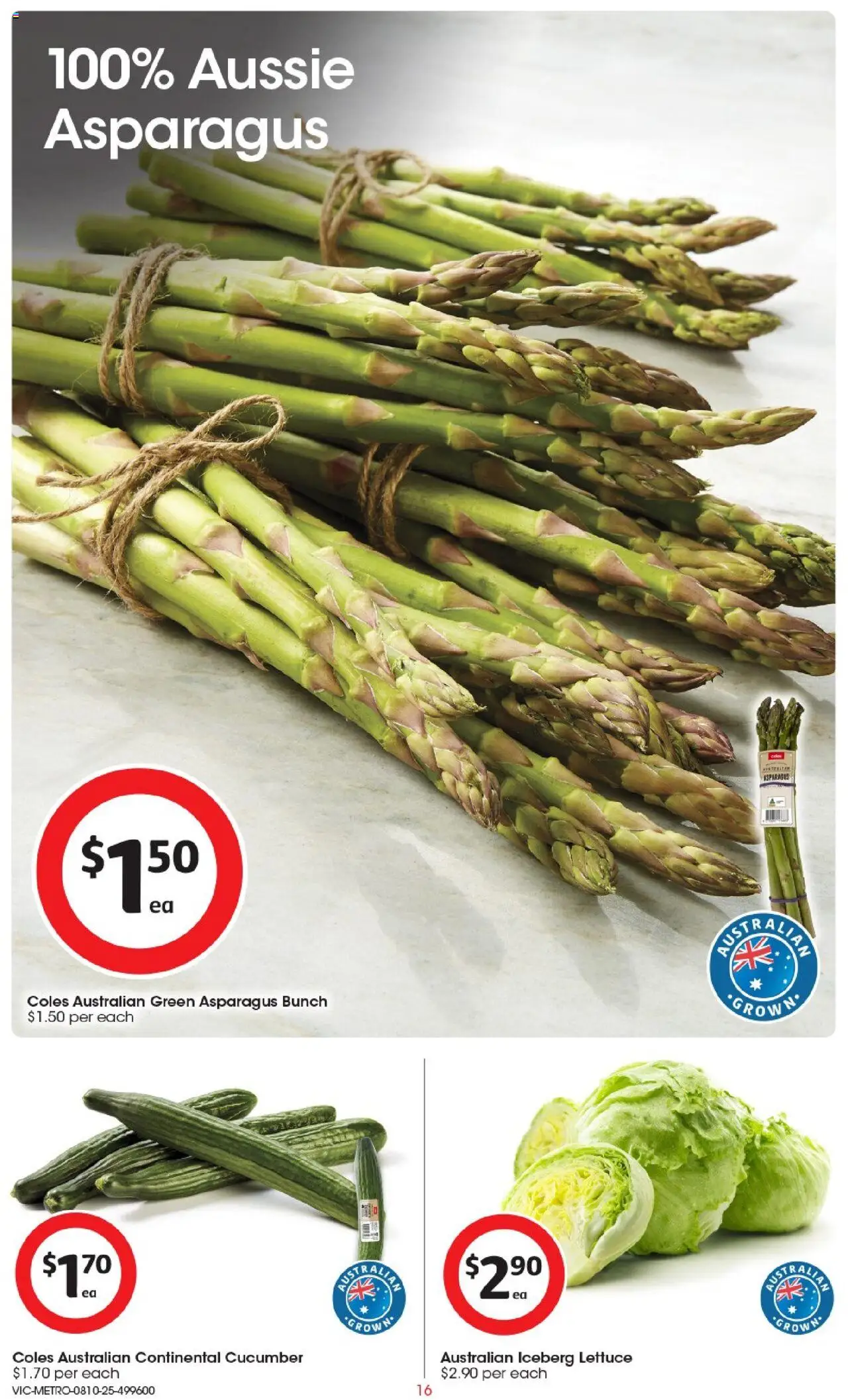 Coles catalogue - valid from 08.10.2025 | Page: 16 | Products: Lettuce