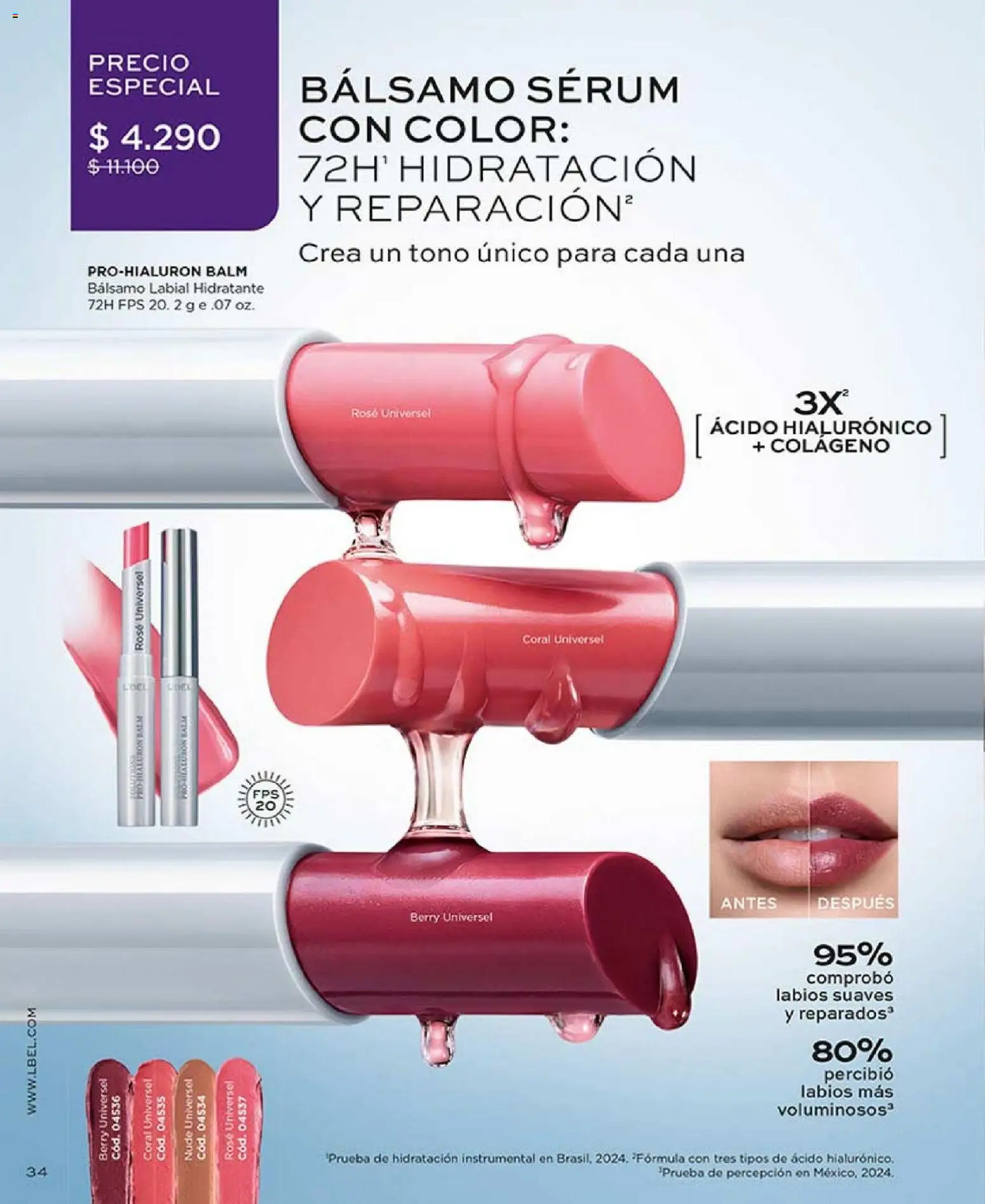 Catálogo L'Bel Campaña 4 │ válido desde el 15.02.2026 | Página: 38 | Productos: Bálsamo, Labial, Serum