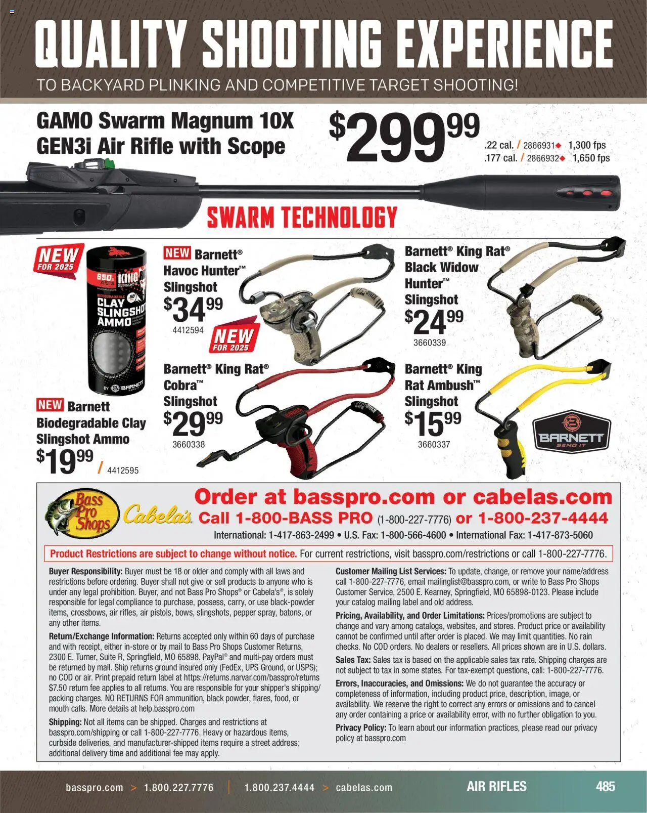 Cabela's Hunting Master 25 - valid from 11.08.2025 | Page: 485 | Products: Pepper, UPS, Ammo, Rifle