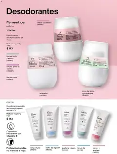 Vista previa de Natura campaña 1 2026, nuevo folleto de la tienda, válido en México a partir del 20.12.2025 | Página: 139 | Productos: Desodorante, Crema, Limón, Perfume