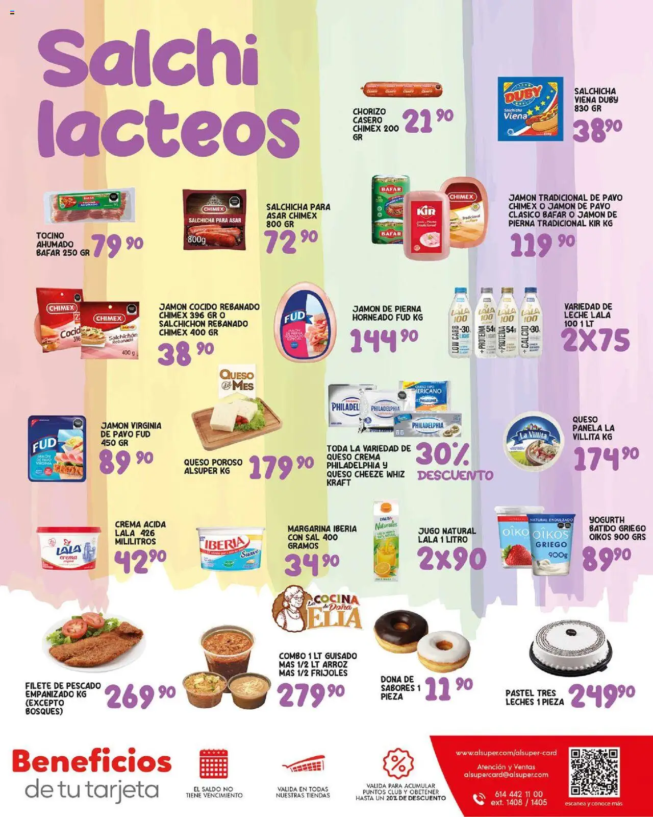 Nuevas ofertas de Alsuper válidas en toda la República Mexicana desde el 22.08.2025. ¡Encuentra las mejores ofertas en Alsuper - Folleto! | Página: 7 | Productos: Salchicha, Pastel, Jugo, Margarina