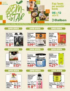 Supermercado Dalben ofertas Feira Bem-Estar - Pré-Visualização do folheto da loja Supermercado Dalben, válido de 06.04.2026 | Página: 1
