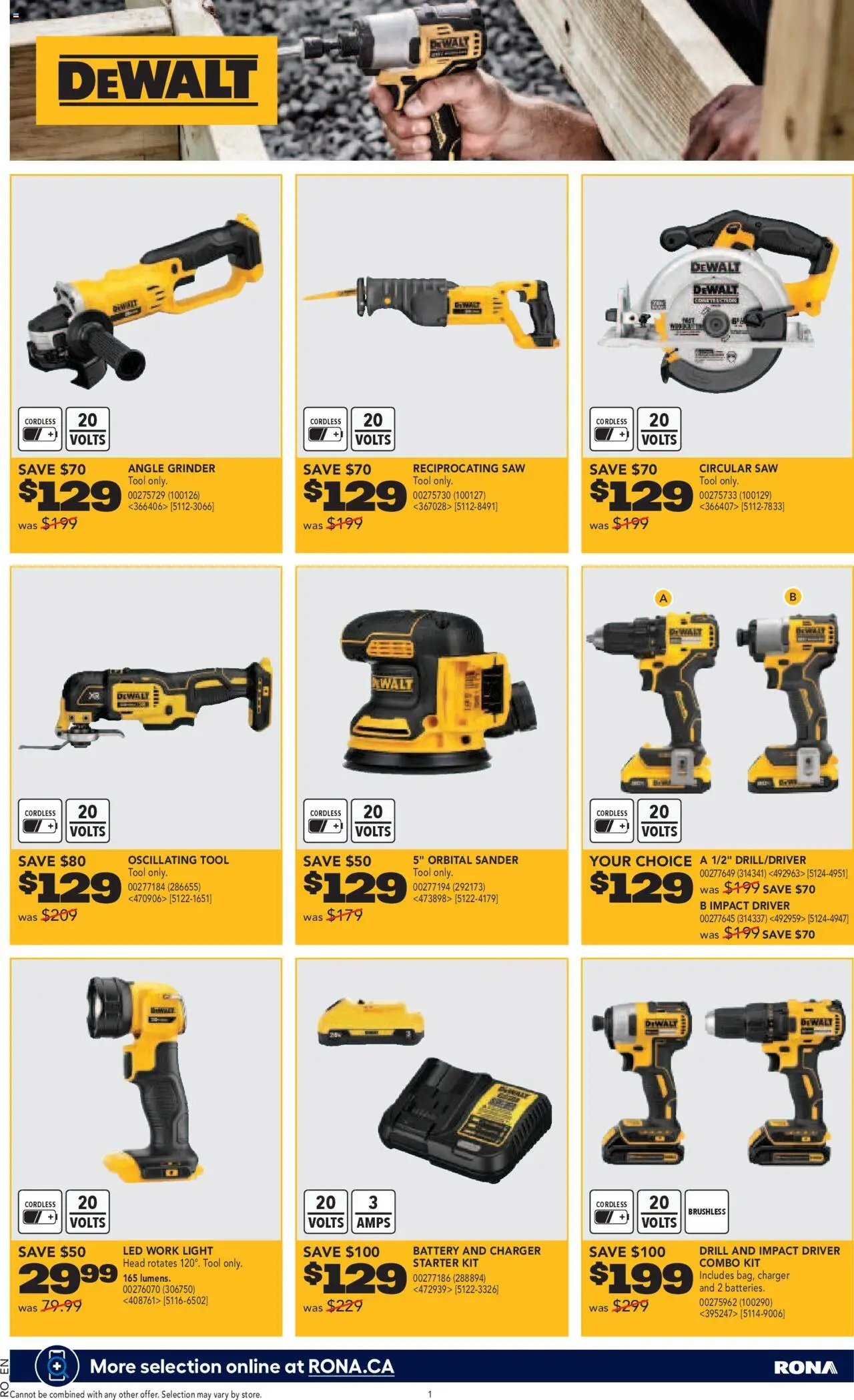 Rona flyer valid from 08.05.2025 | Page: 2 | Products: Grinder, Battery