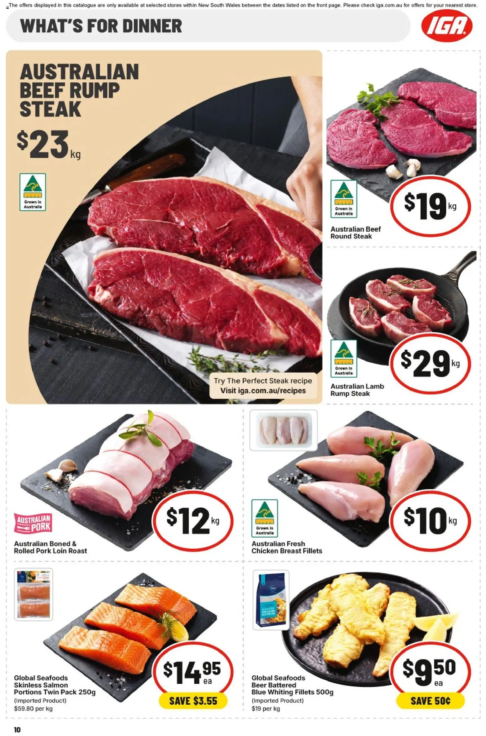 IGA catalogue - valid from 07.01.2026 | Page: 13 | Products: Beer, Pork, Lamb, Salmon