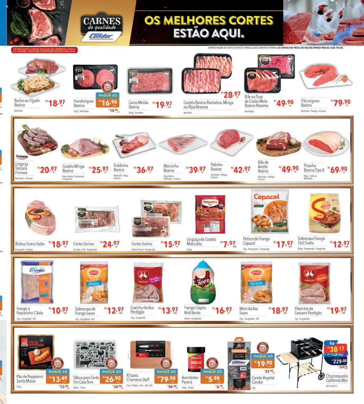 Supermercados Condor Folheto - válido de 10.09.2025 | Página: 15 | Produtos: Maminha, Pão, Tábua, Carne moída