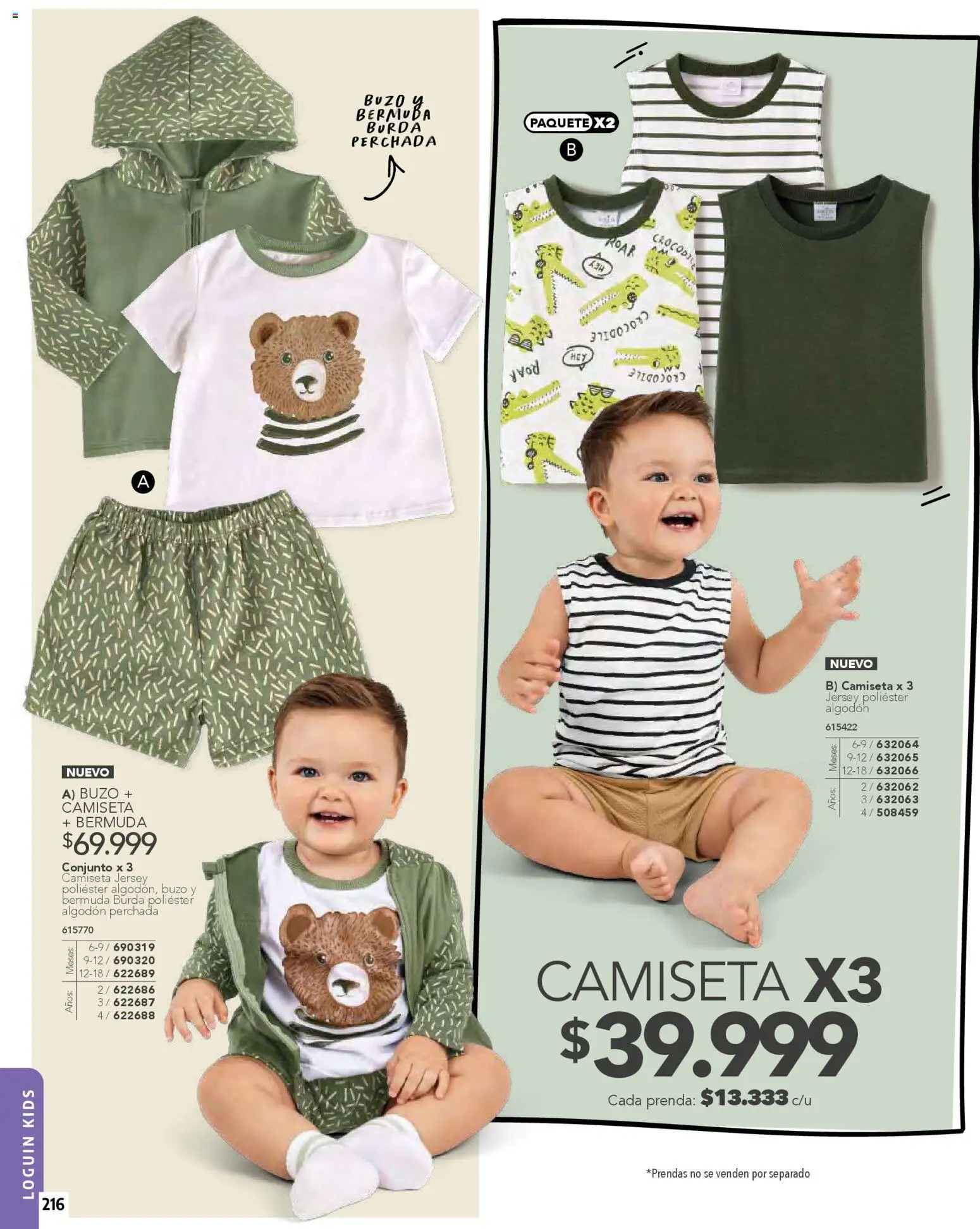 Pacifika revista - valida desde el 01.01.2026 | Página: 216 | Productos: Bermuda, Buzo, Camiseta, Conjunto