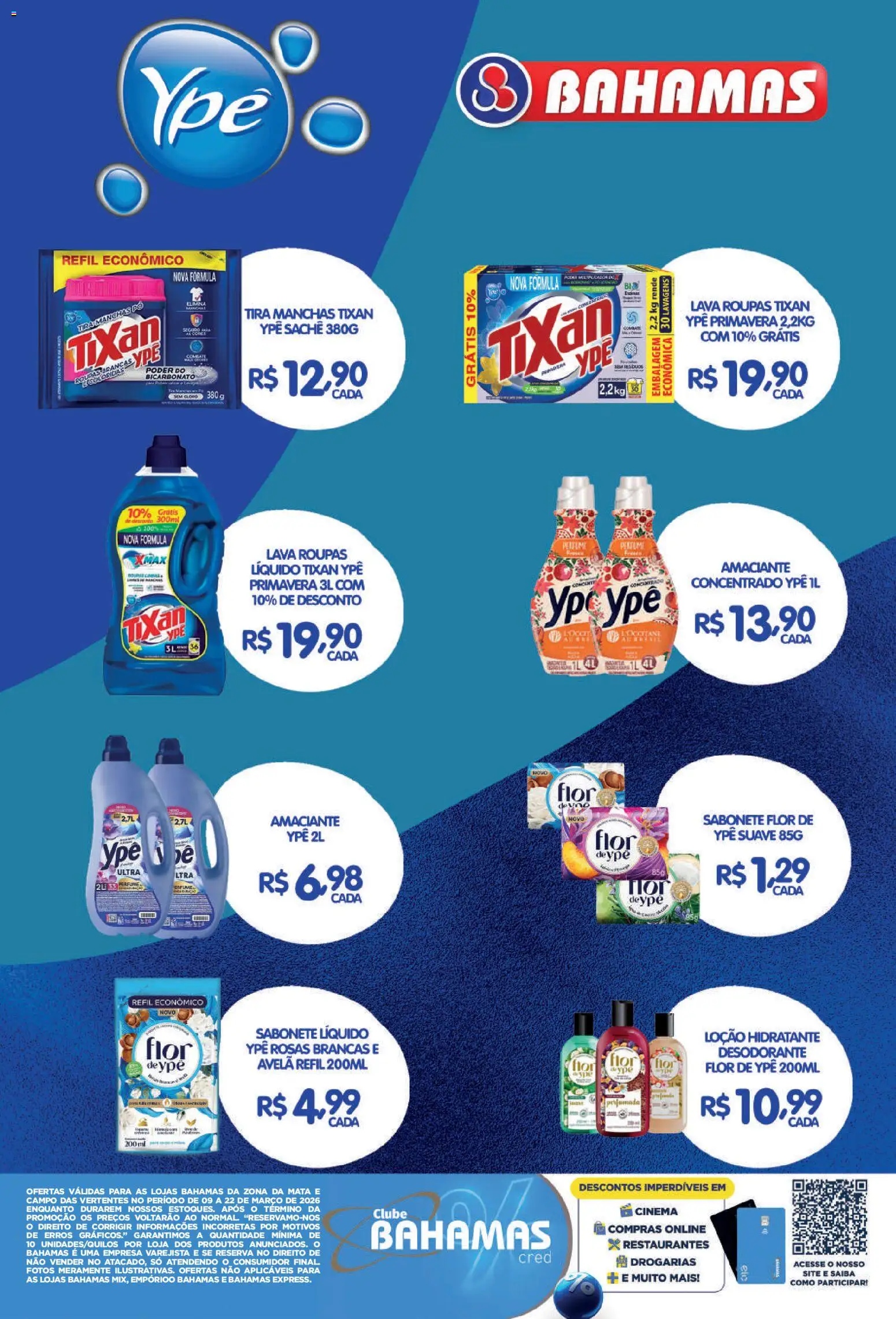 Bahamas Supermercados Folheto - válido de 09.03.2026 | Página: 2 | Produtos: Tira manchas, Desodorante, Amaciante, Sabonete líquido