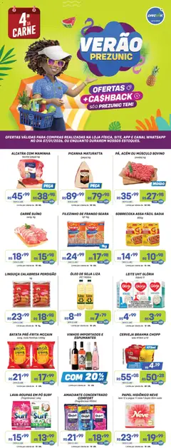 Encarte Quarta da Carne Prezunic - Pré-Visualização do folheto da loja Prezunic, válido de 07.01.2026