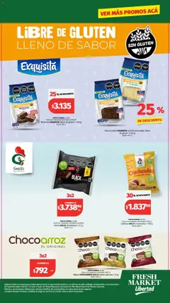 Vista previa Hipermercado Libertad - Libre de Gluten - Fresh válido desde el 01.08.2025