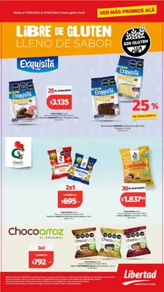 Vista previa Hipermercado Libertad - Libre de gluten válido desde el 13.08.2025