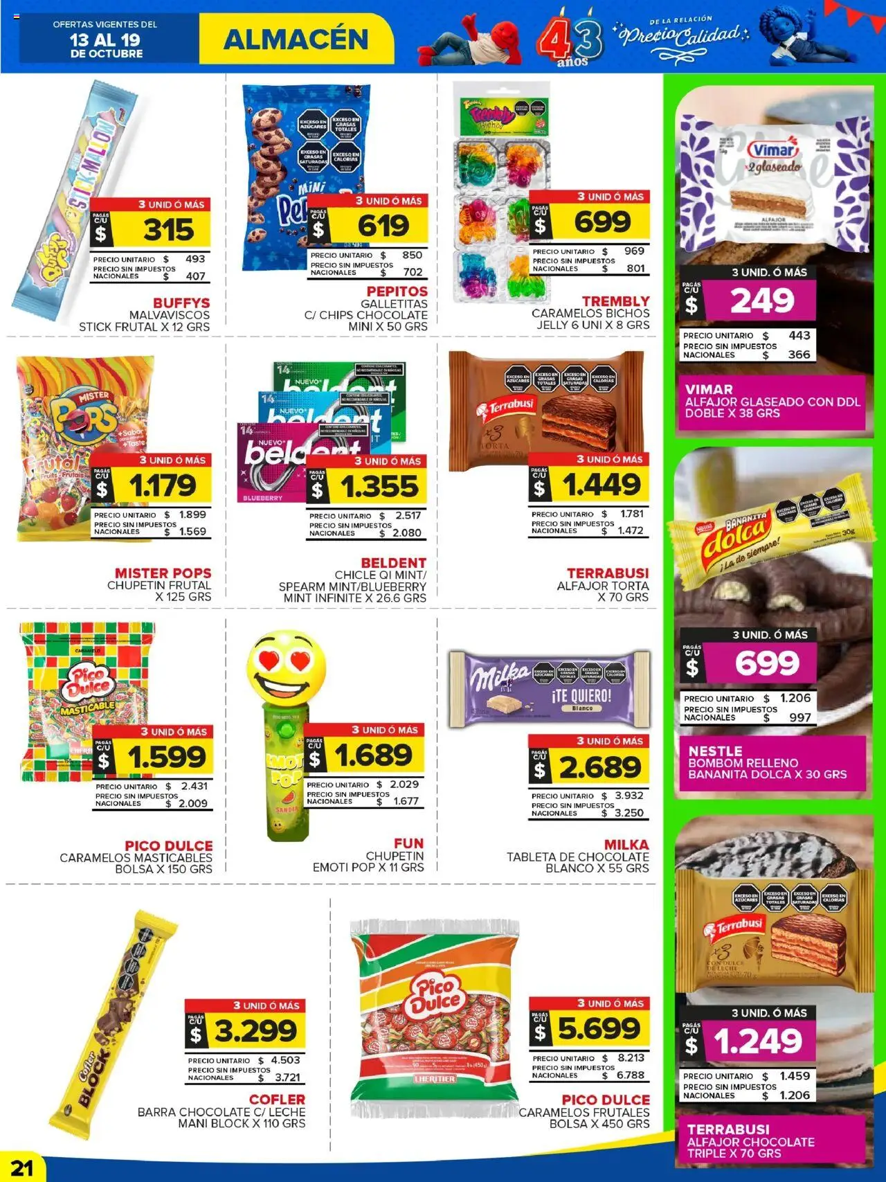 Carrefour Maxi catálogo │ válido desde el 13.10.2025 | Página: 21 | Productos: Pico, Sandía, Chocolate, Chicle