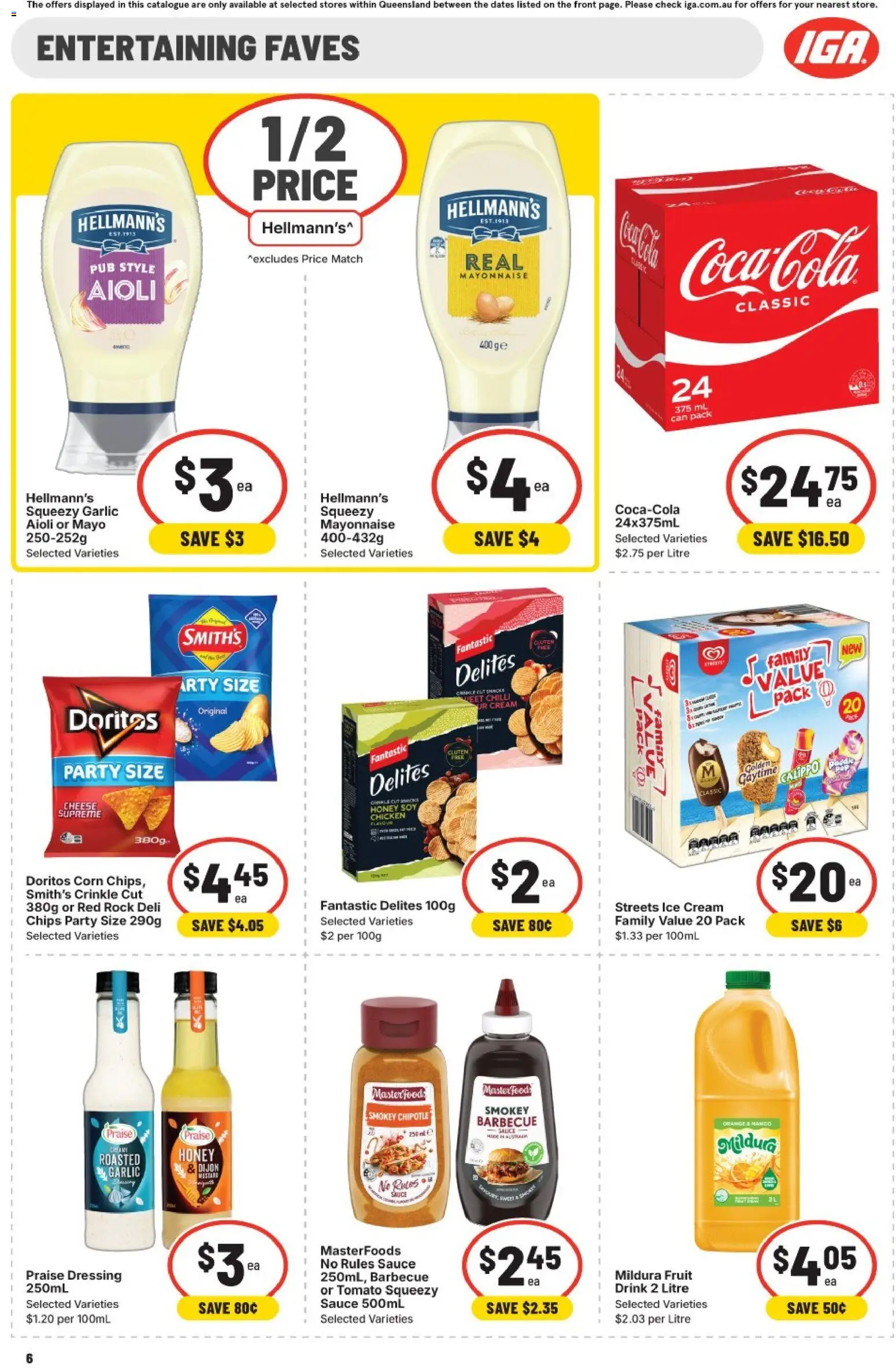 IGA catalogue - valid from 07.01.2026 | Page: 9 | Products: Chicken, Oranges, Chips, Garlic