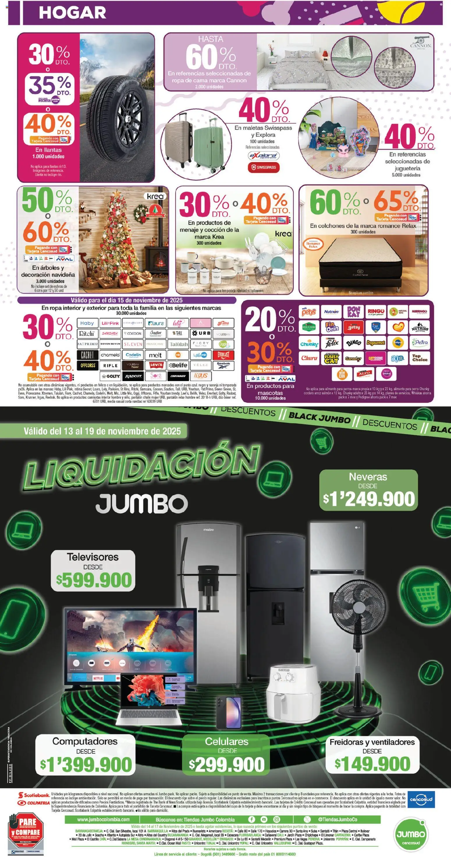 Jumbo revista - valida desde el 14.11.2025 | Página: 8 | Productos: Sobre, Cama, Mesa, Ropa interior