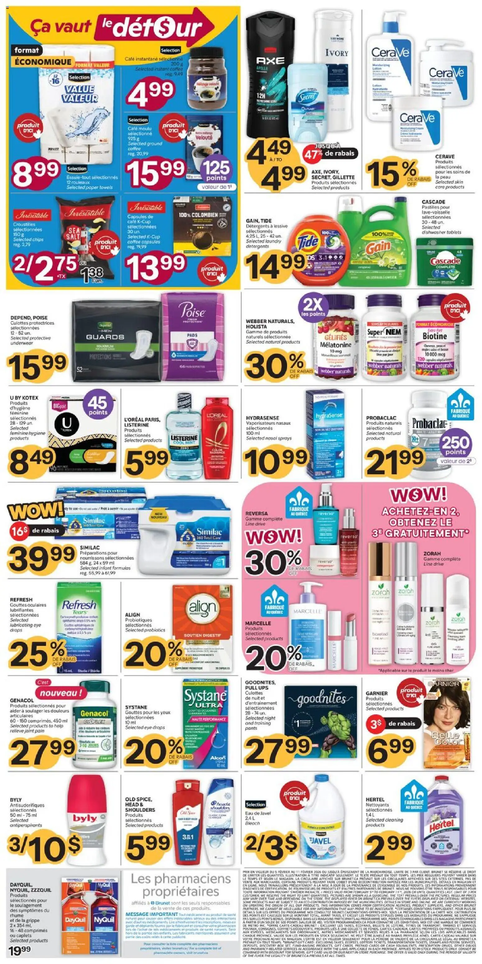 Brunet flyer valid from 05.02.2026 | Page: 2 | Products: Chips, Box, Coffee, Underwear