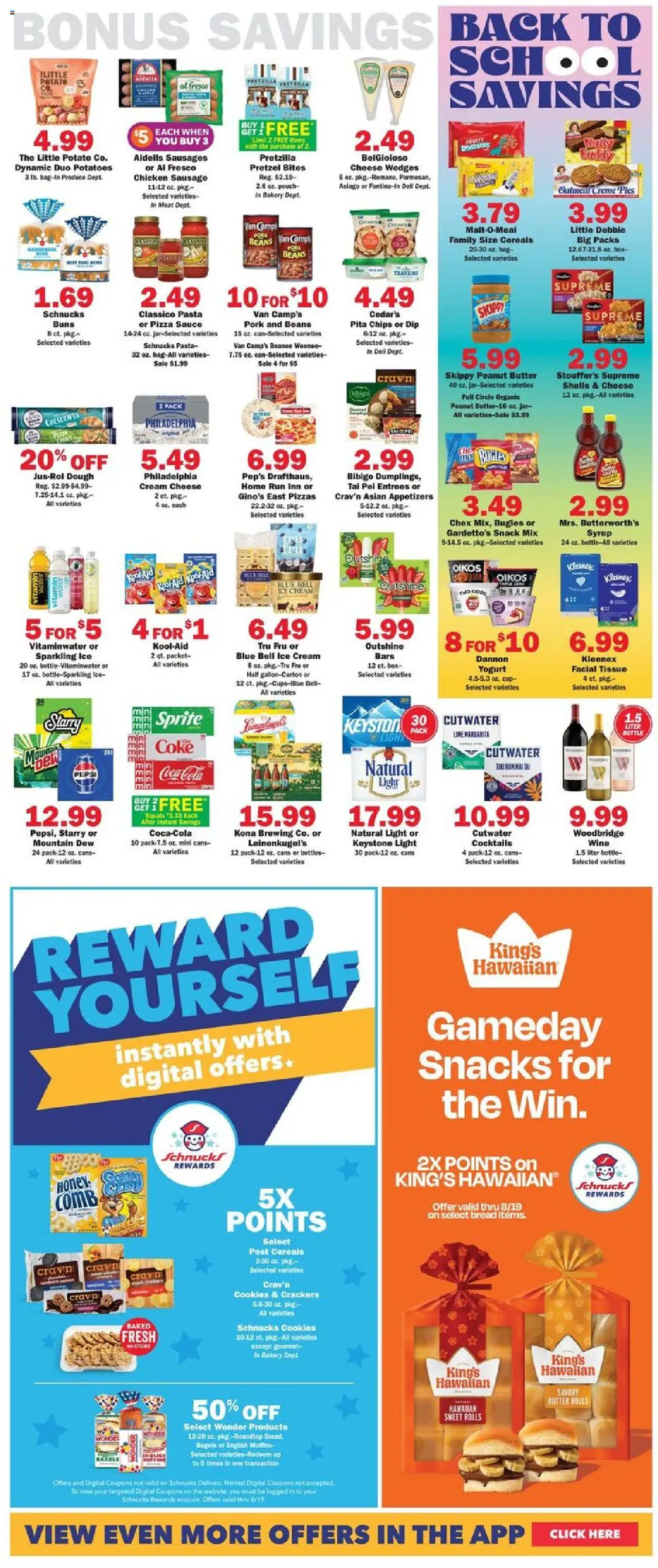 Schnucks Weekly Print Ad - IN - valid from 13.08.2025 | Page: 5 | Products: Bakery, Cheese, Pasta, Bag
