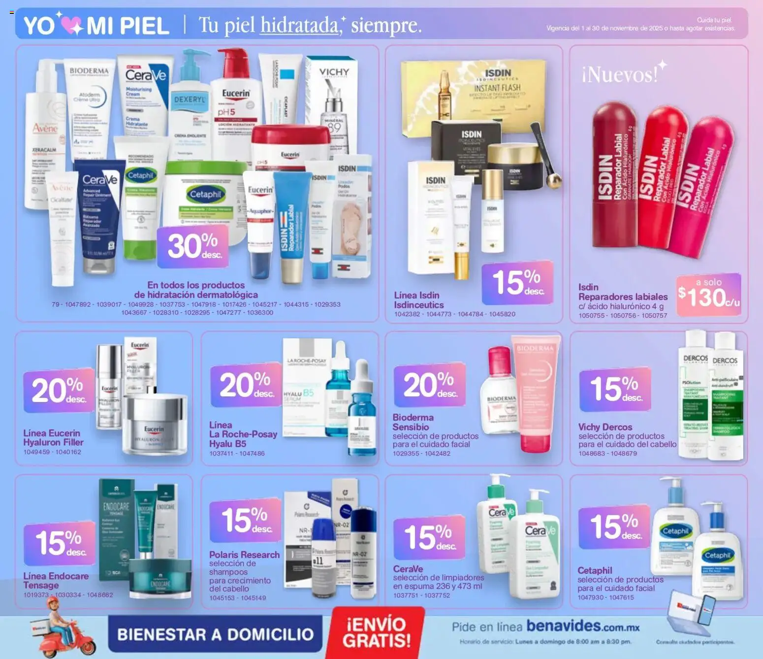 Nuevas ofertas de Farmacia Benavides válidas en toda la República Mexicana desde el 01.11.2025. ¡Encuentra las mejores ofertas en Farmacia Benavides catálogo! | Página: 18 | Productos: Crema, Espuma, Cera