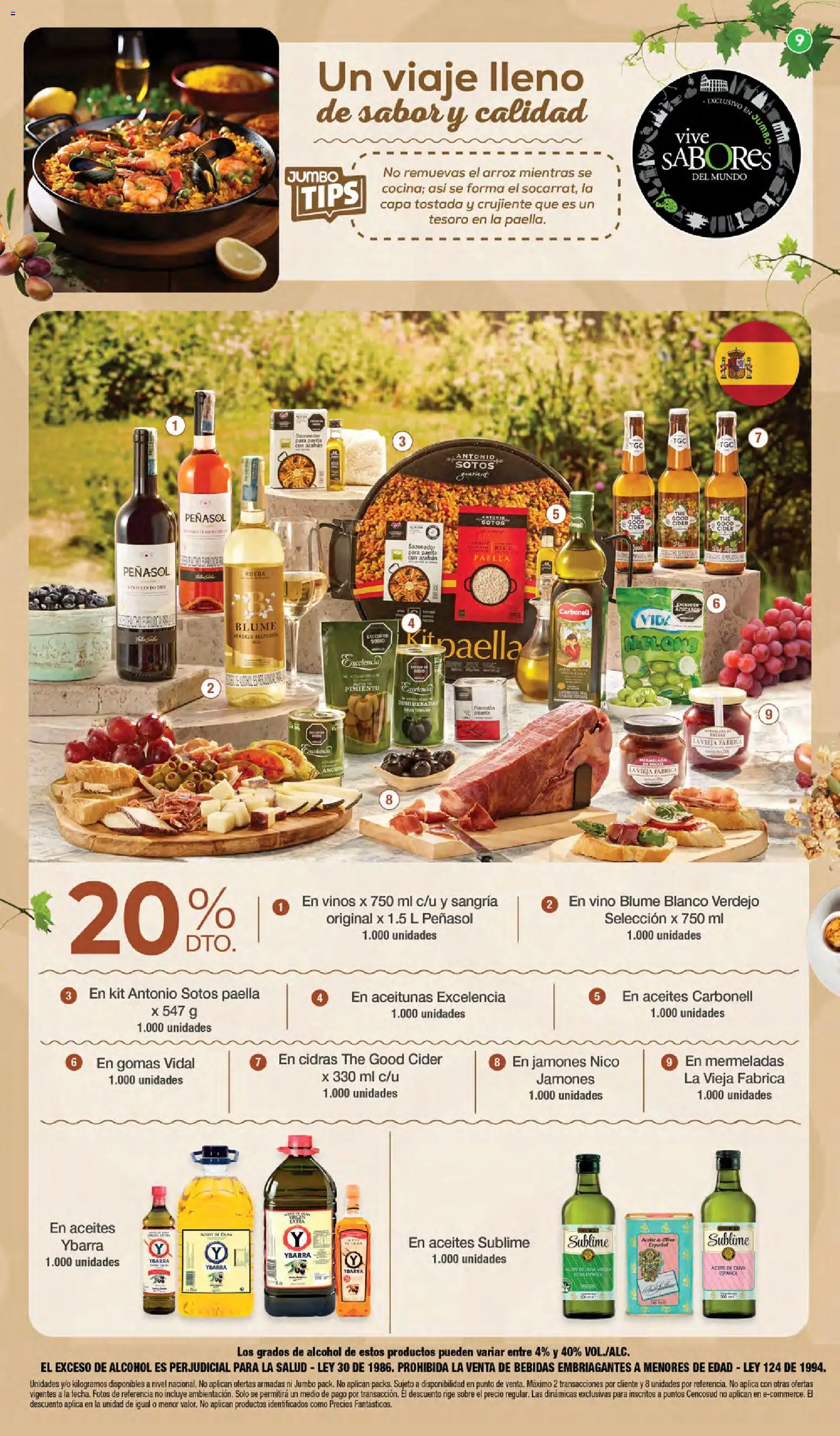 Jumbo revista - valida desde el 15.01.2026 | Página: 9 | Productos: Arroz, Oliva, Tintura, Aceitunas