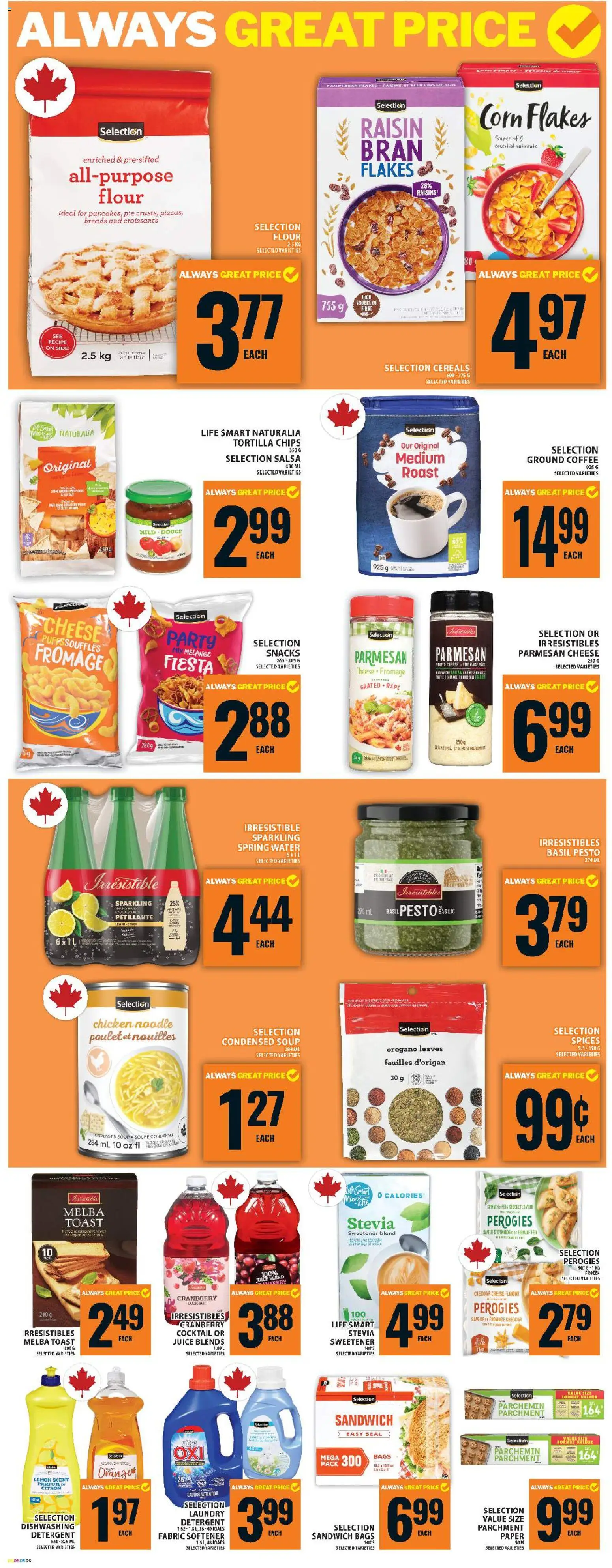 Food Basics flyer valid from 15.01.2026 | Page: 12 | Products: Chips, Flakes, Detergent, Coffee