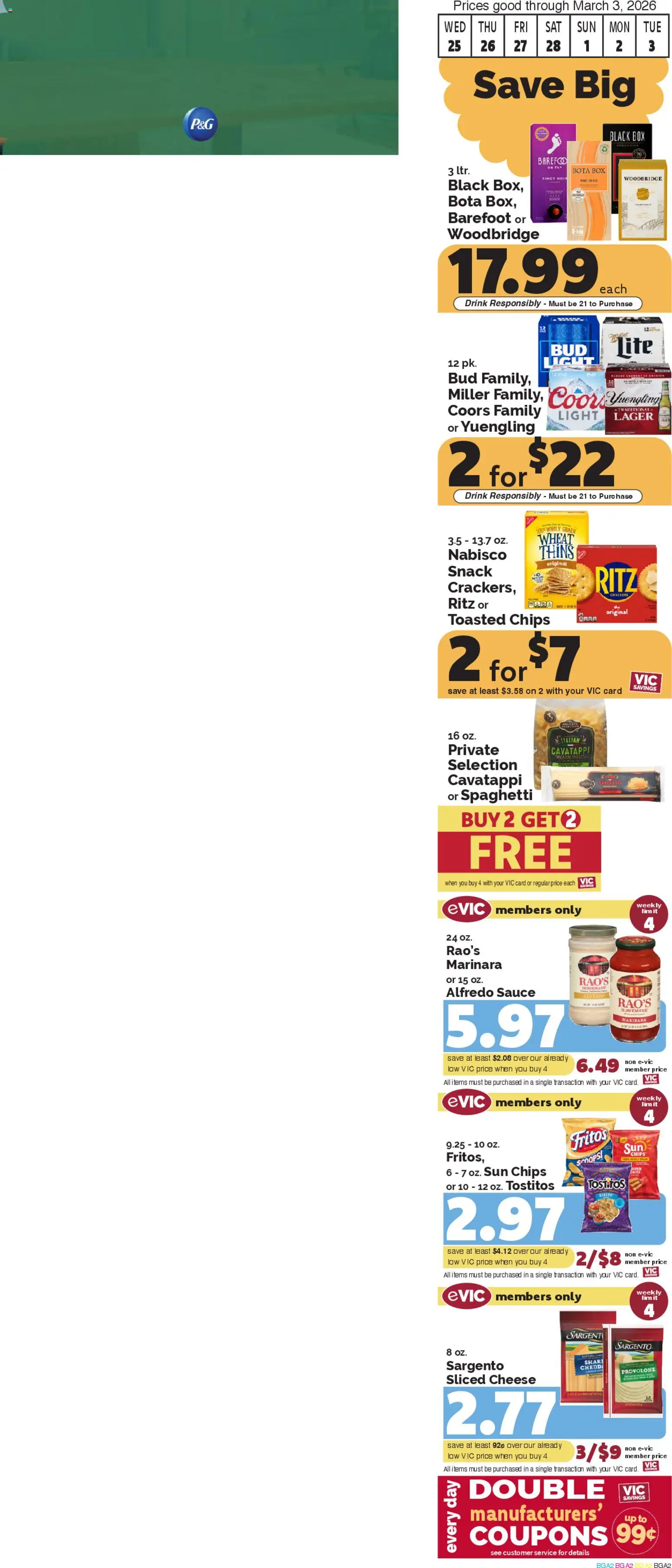 Harris Teeter Weekly Ad - SC - valid from 25.02.2026 | Page: 2 | Products: Box, Cheese, Chips, Sauce