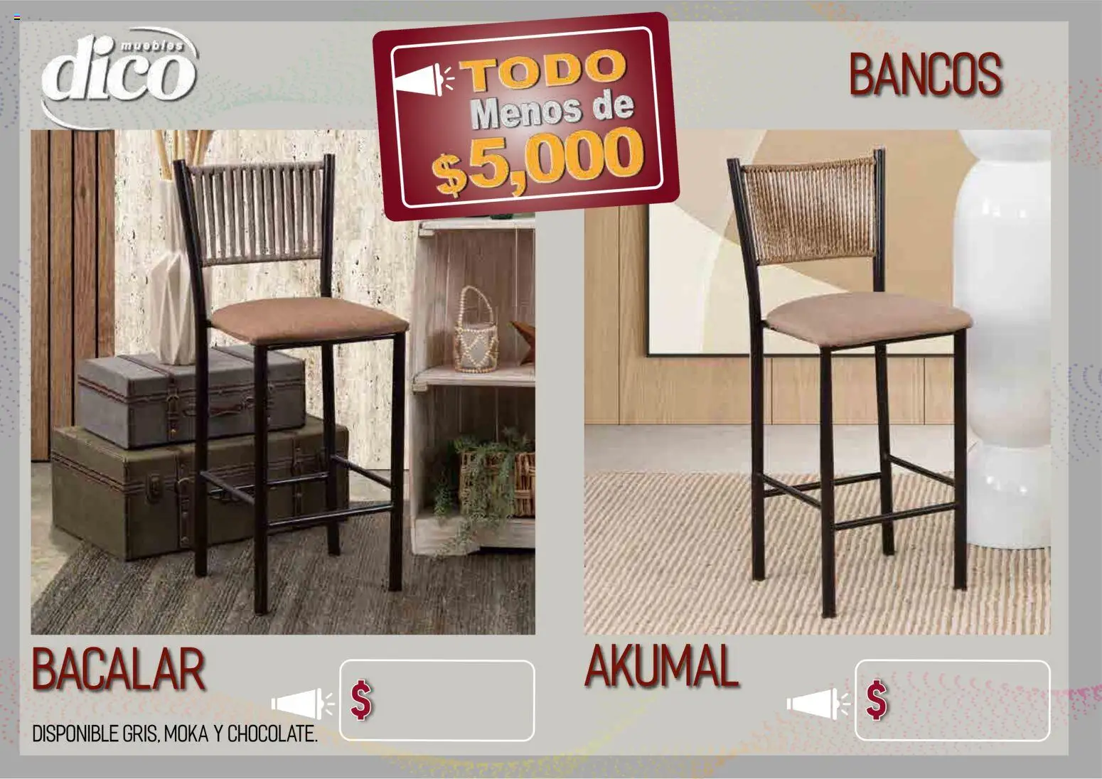 Nuevas ofertas de Muebles Dico válidas en toda la República Mexicana desde el 09.04.2026. ¡Encuentra las mejores ofertas en Muebles Dico catálogo Todo menos de 5000 Pacifico! | Página: 68