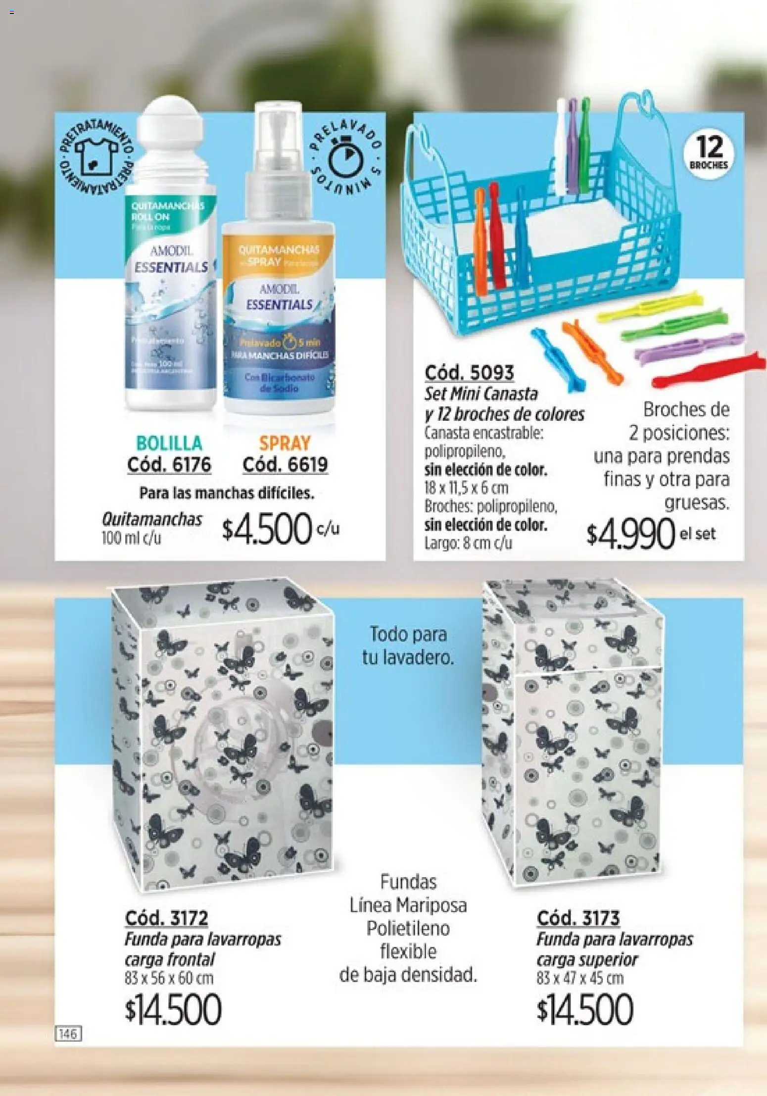 Amodil - Campaña 8 │ válido desde el 08.04.2026 | Página: 146 | Productos: Flexible, Quitamanchas, Lavarropas, Canasta