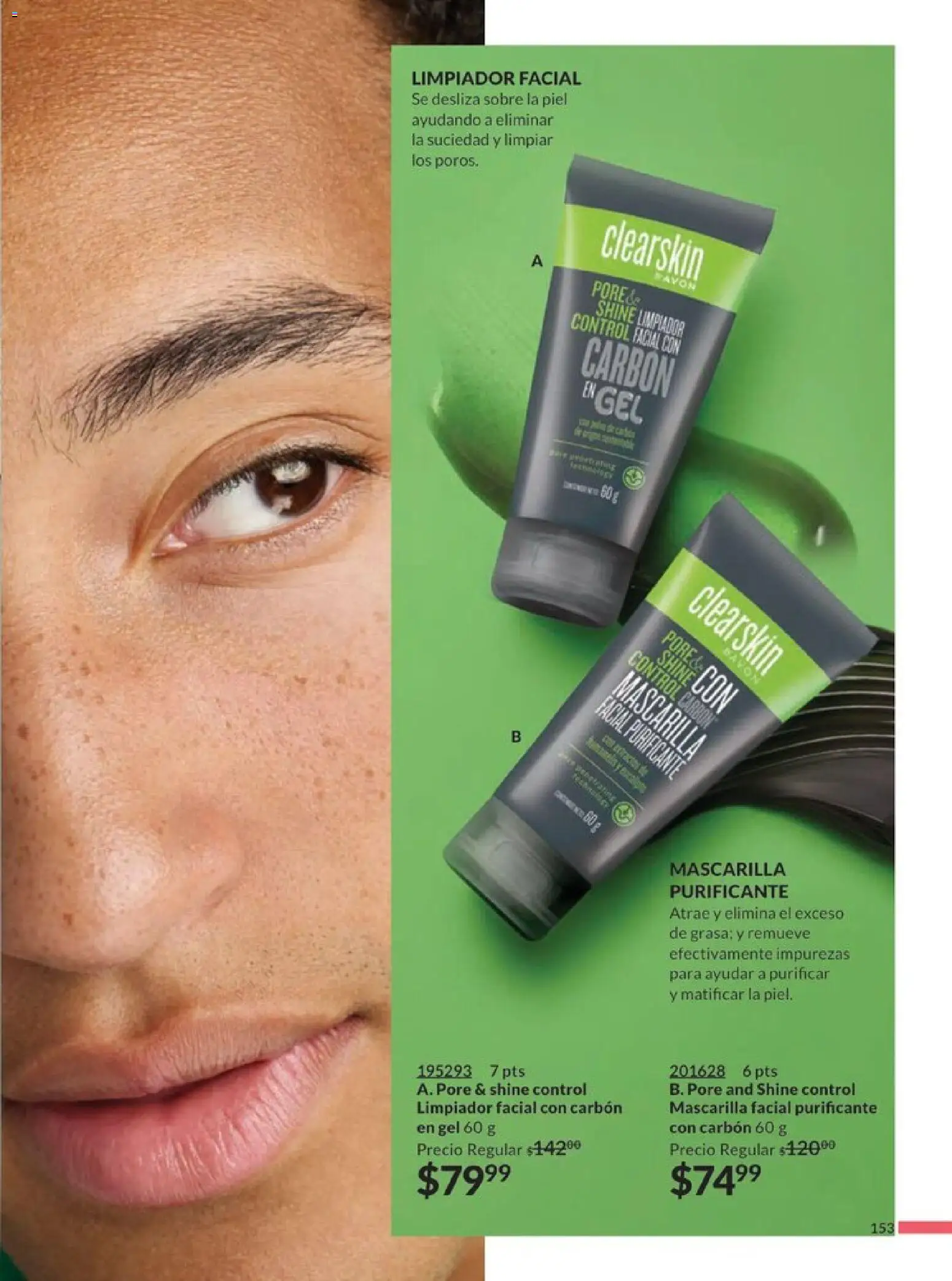 Nuevas ofertas de AVON válidas en toda la República Mexicana desde el 20.12.2025. ¡Encuentra las mejores ofertas en AVON campaña 1 2026! | Página: 160 | Productos: Limpiador, Limpiador facial, Mascarilla, Sobre