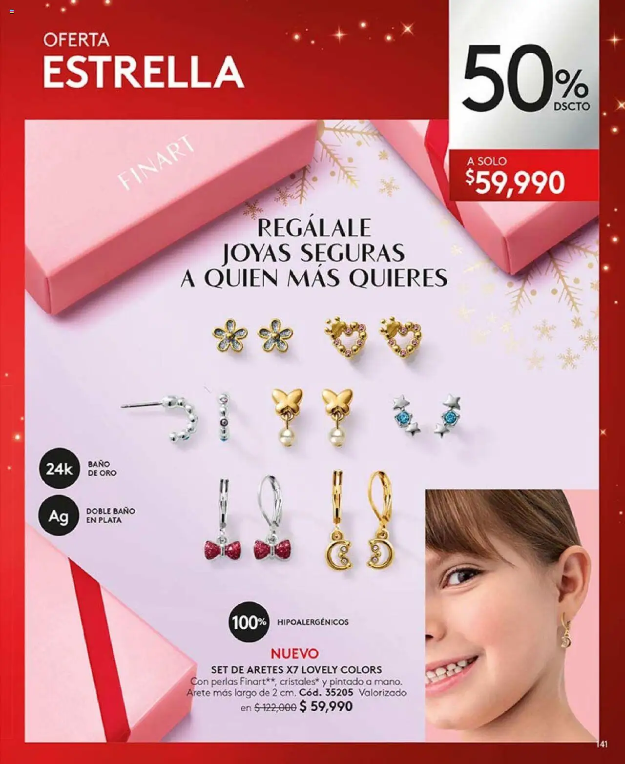 Ésika revista - valida desde el 14.10.2025 | Página: 153 | Productos: Aretes, Baño